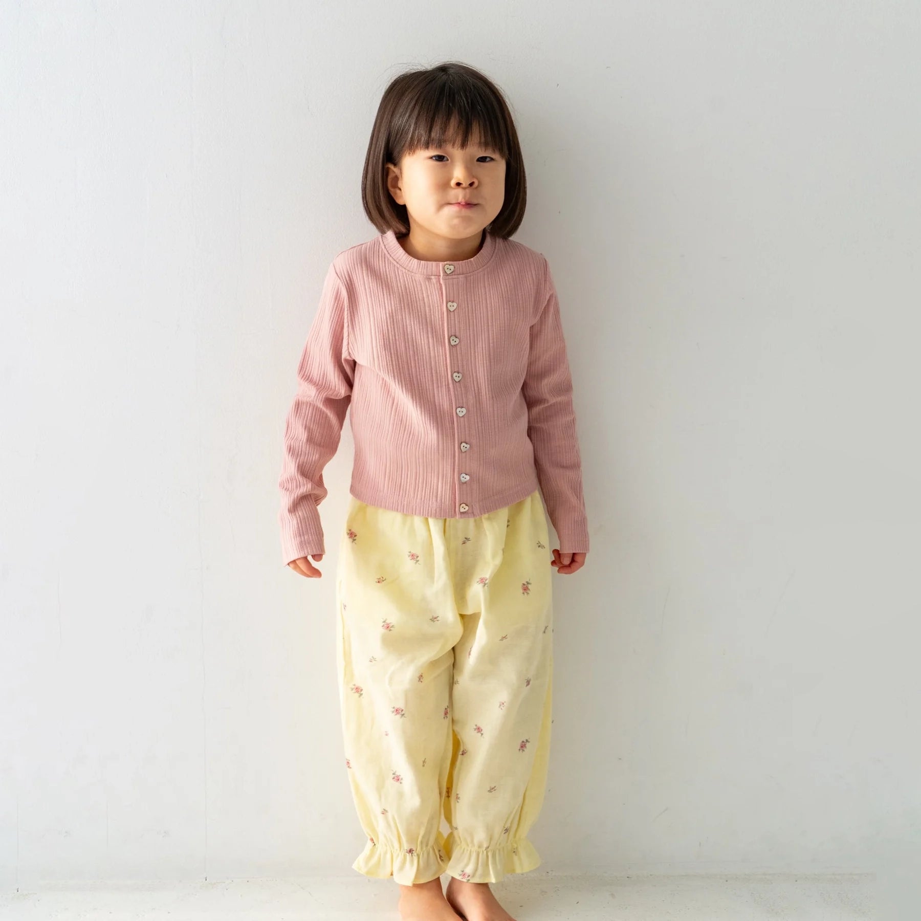 Solii + Solä - Girls Ribbed Cardigan Pink
