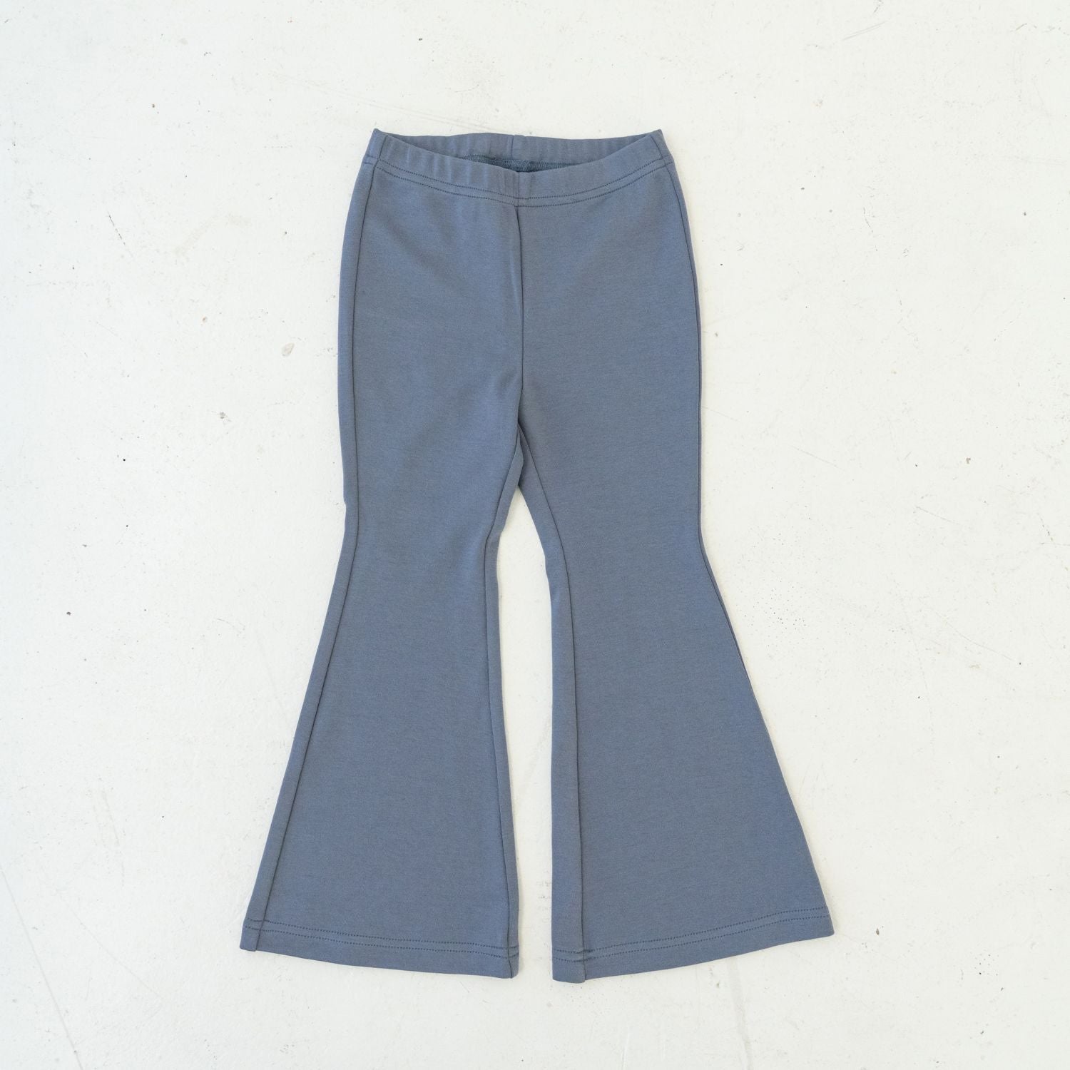 Solii + Solä - Girls Flare Cotton Pants Navy