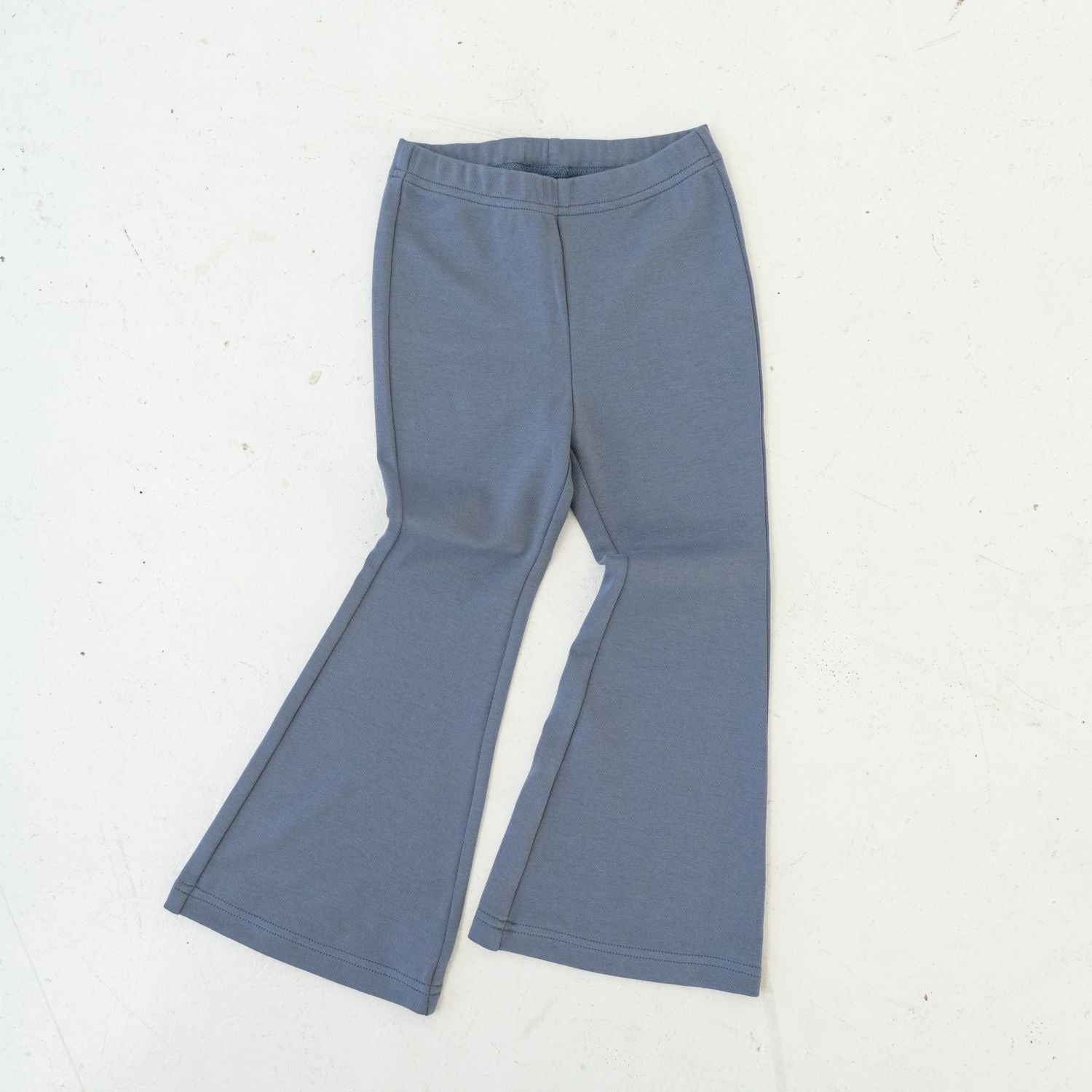 Solii + Solä - Girls Flare Cotton Pants Navy