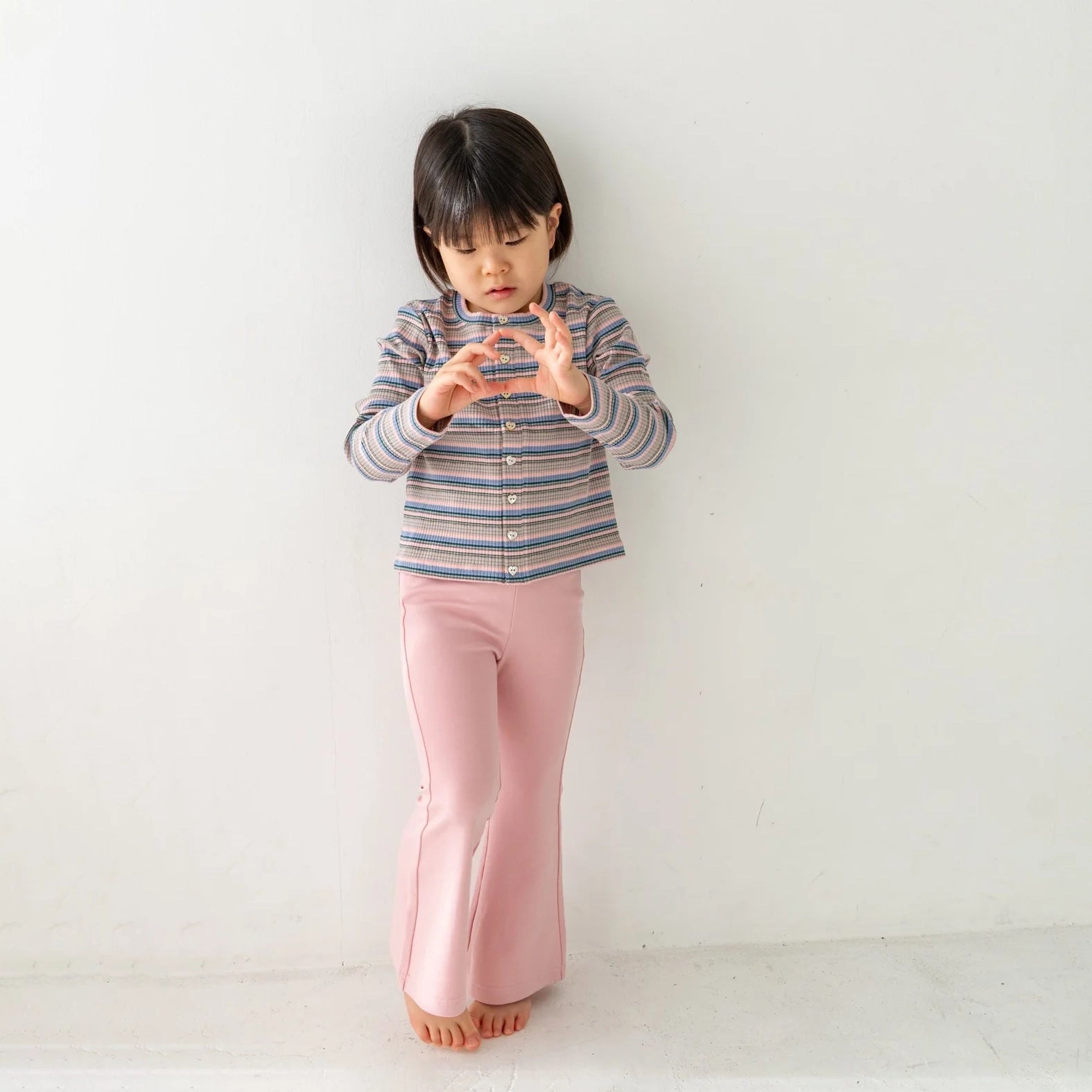 Solii + Solä - Girls Ribbed Cardigan Stripe