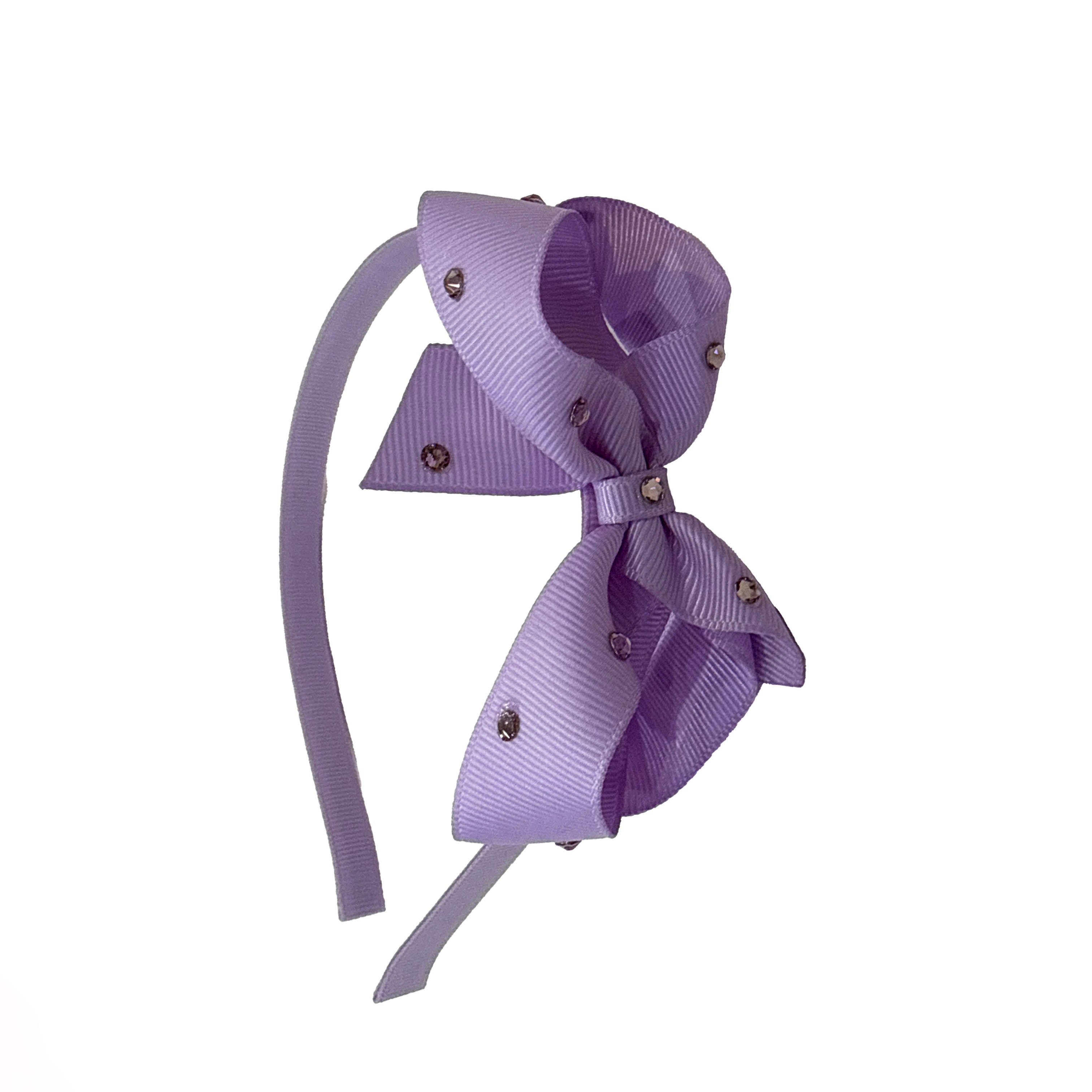 Olilia-Medium Classic Hard Headband-Light Orchid