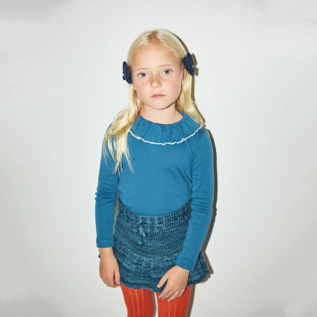 Misha & Puff-Skating Pond Skirt Blue Smoke