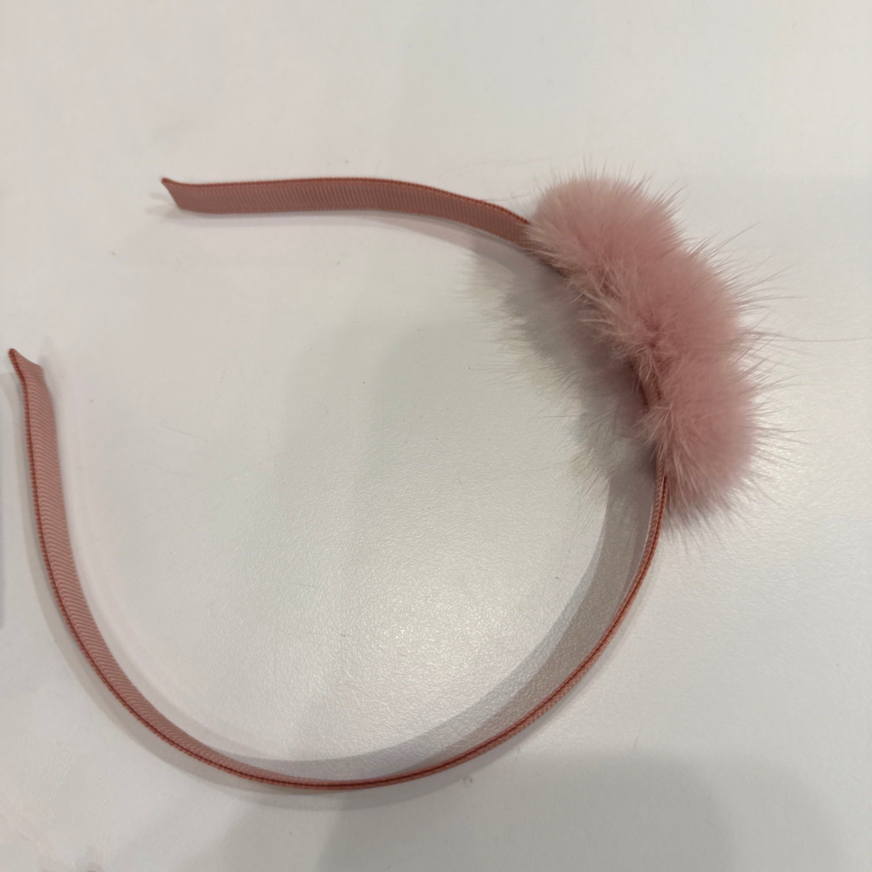 Olilia-Mink Triple Puff Hard Headband-Sweet Nectar