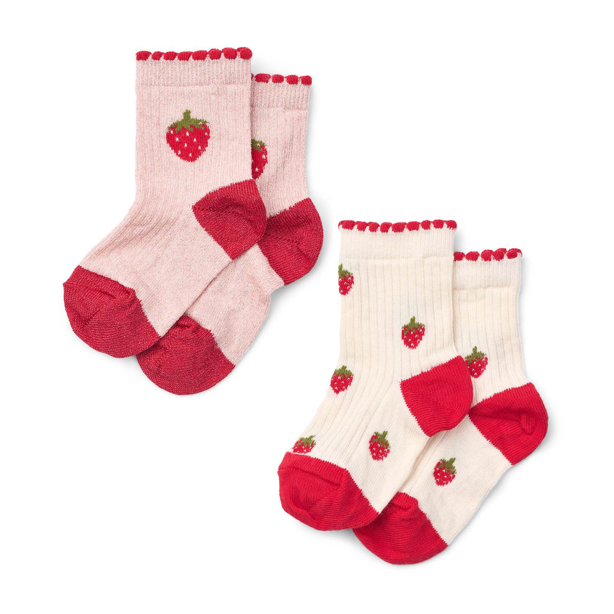 Flöss-Girl Vibe Socks 2-pack Glitter Berry