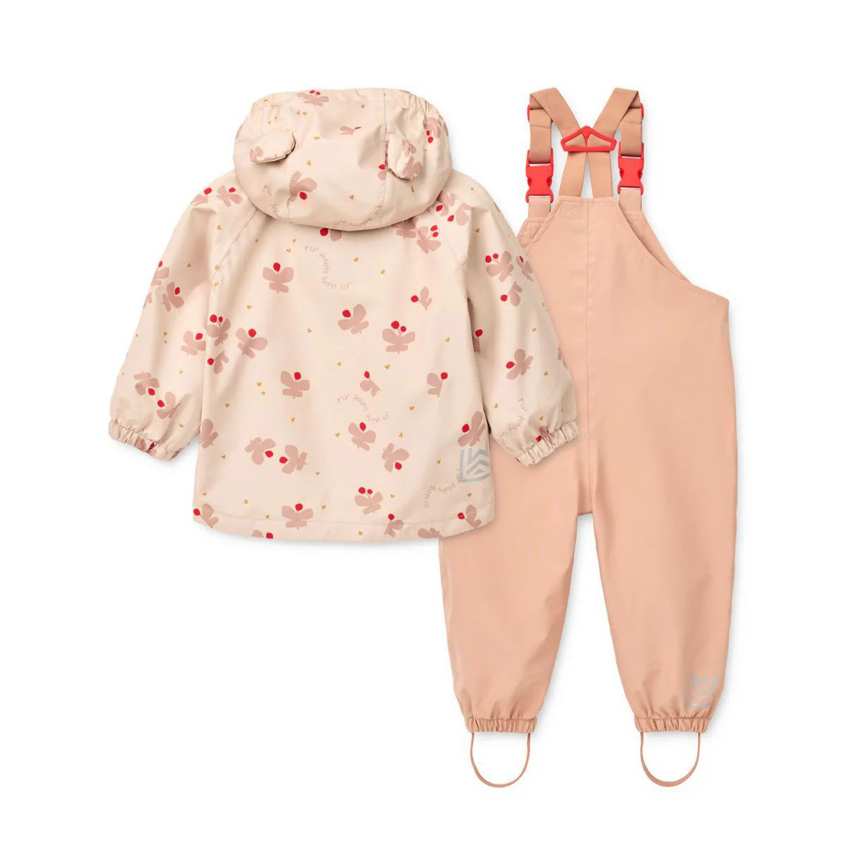 Liewood-Manu Rainwear Set Butterfly / Apple blossom