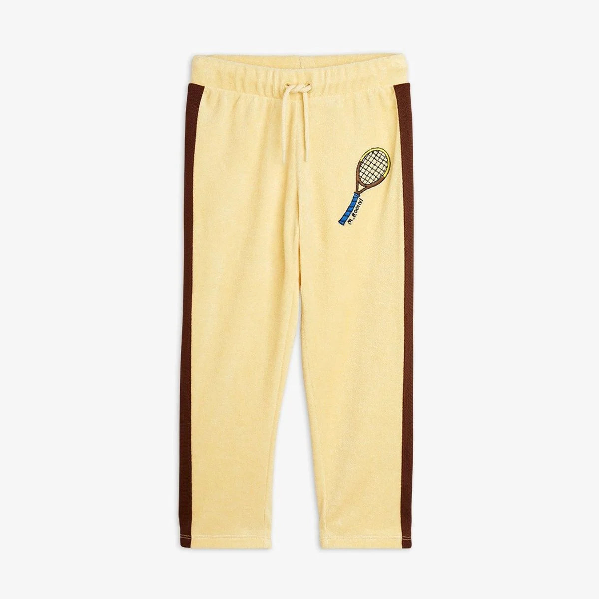 Tennis emb terry trousers-Yellow