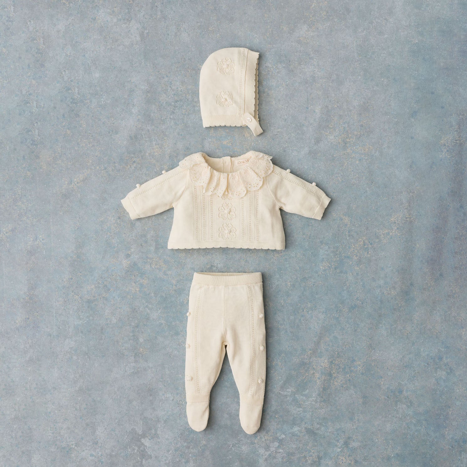 Louise Misha-Baby Girls Jumper Legging Beguin Bliss Cream