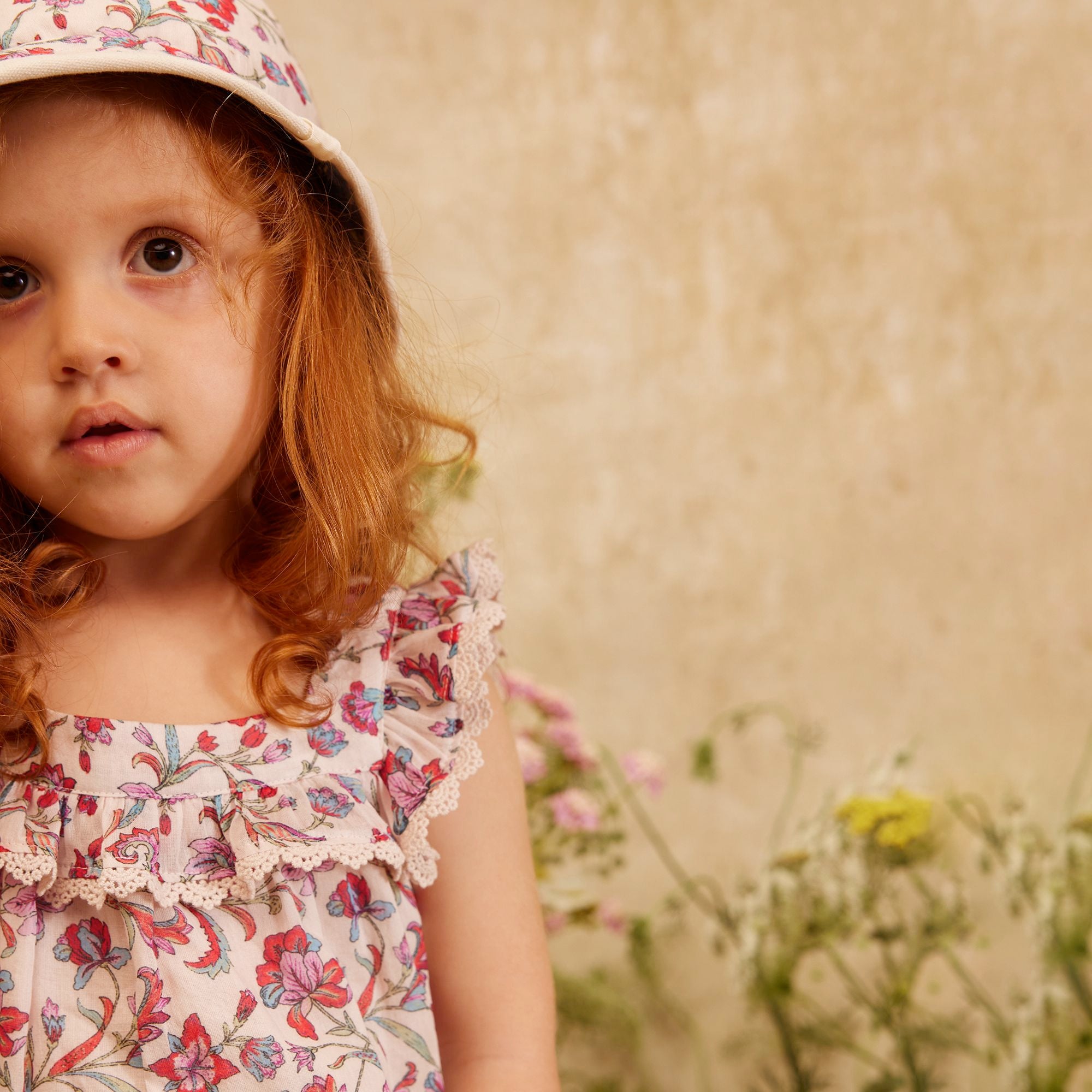 Louise Misha-Baby Girls Blouse Inessa Cream Floral Haven