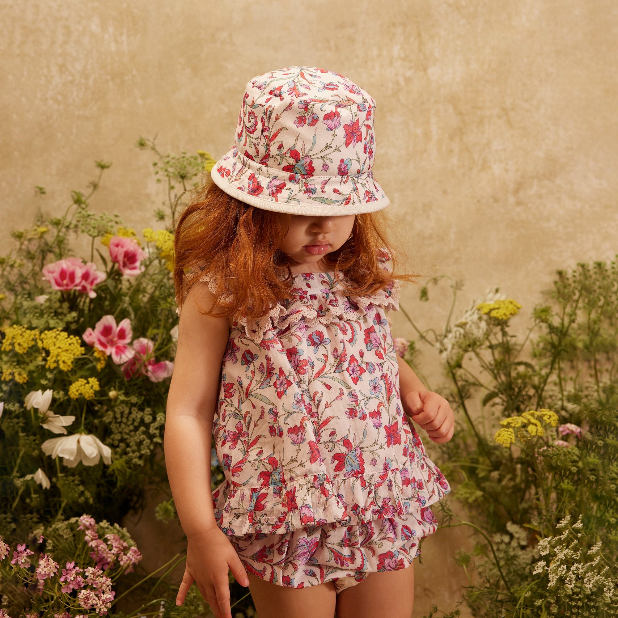 Louise Misha-Baby Girls Blouse Inessa Cream Floral Haven