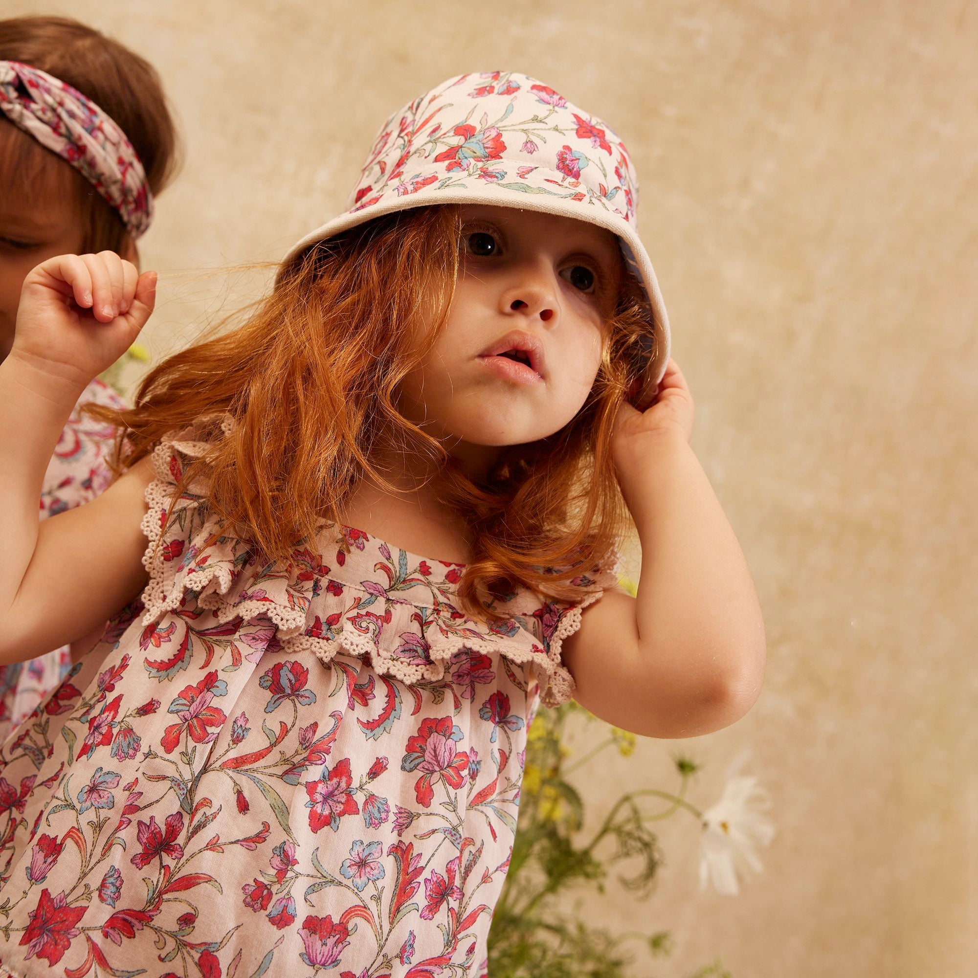 Louise Misha-Baby Girls Blouse Inessa Cream Floral Haven