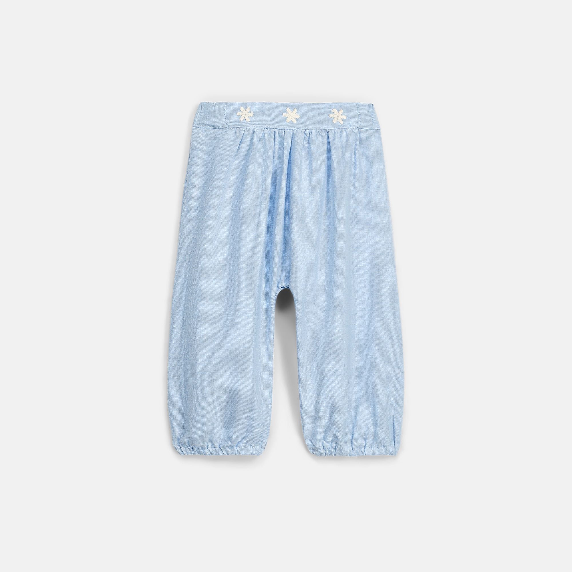 Louise Misha-Baby Girls Pants Floreli Oxford Blue