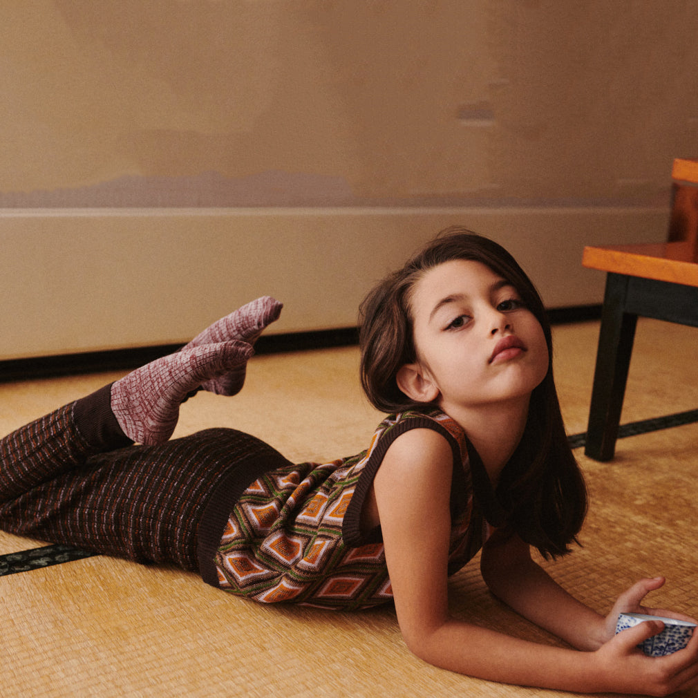 FUB-Kids Harlekin Vest mocca