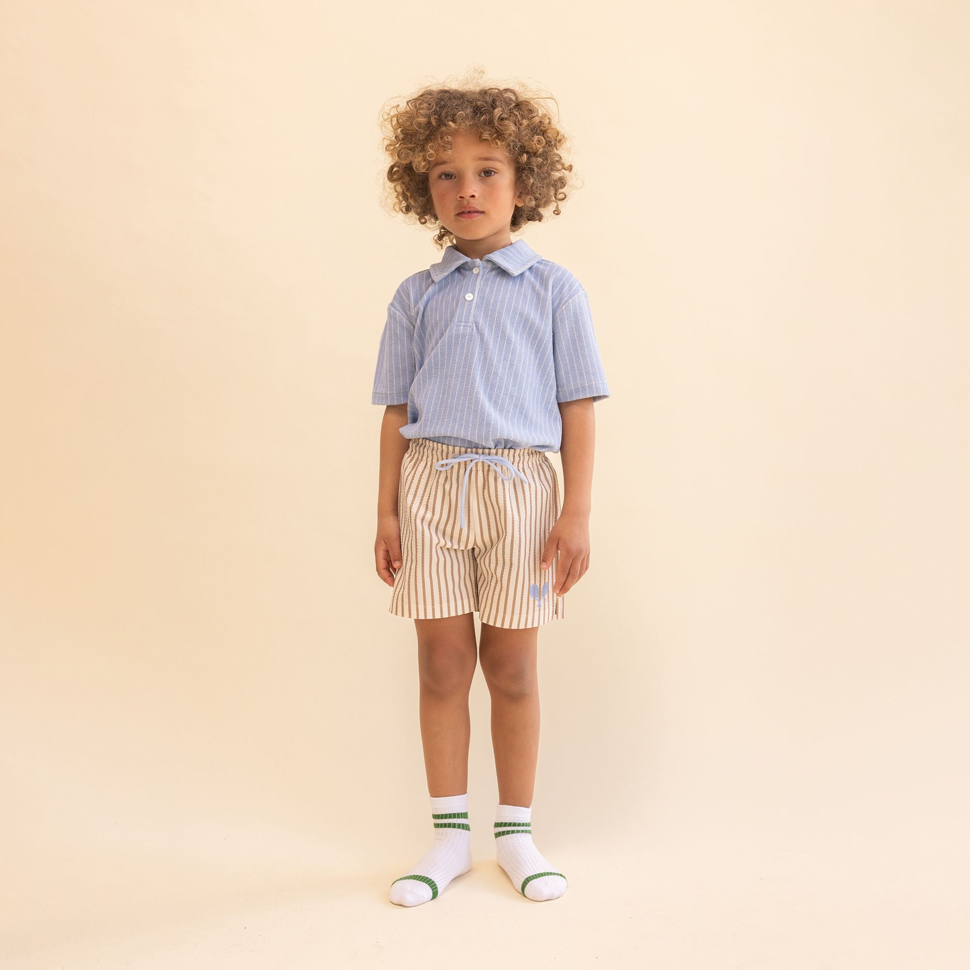 Flöss-Boys Nohr Shirt Bright Blue Stripe