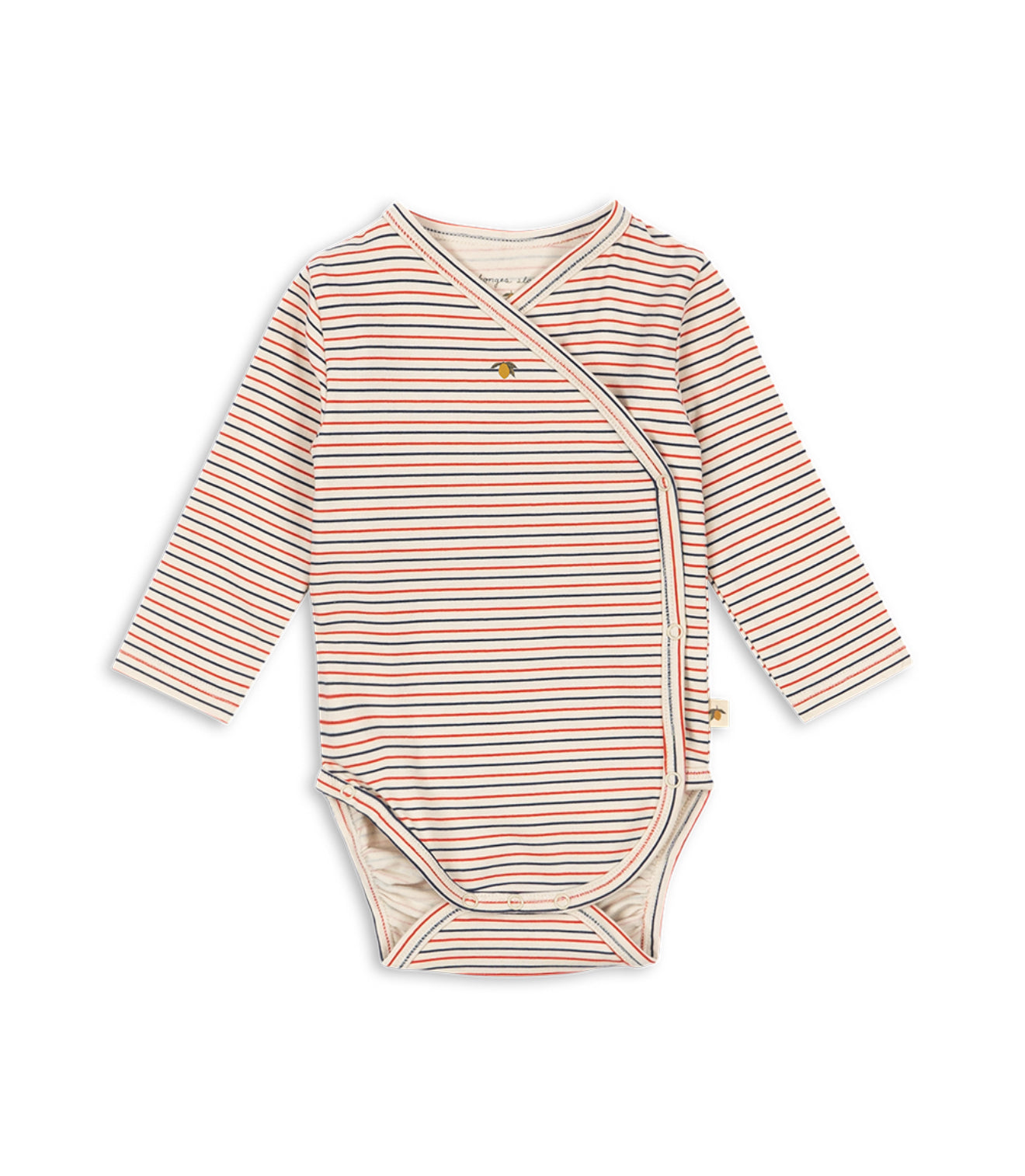 Konges Sløjd-Baby Basic Ls Newborn Body Gots Stripe Tricolore Petit