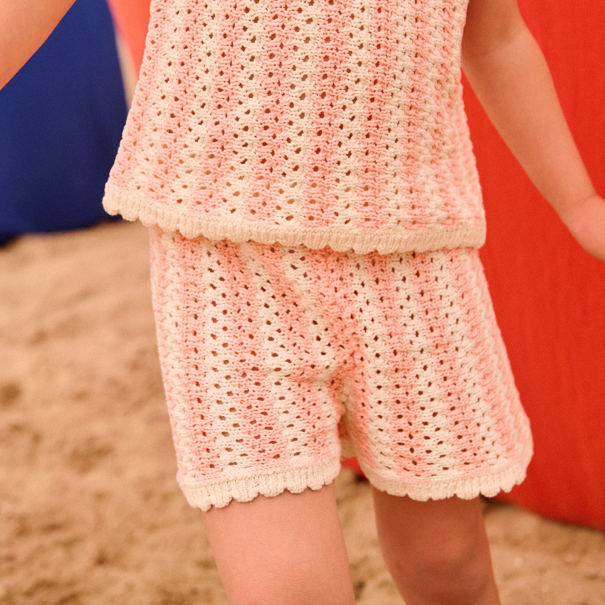 Louise Misha-Girls Shorts Mekylane Pink Stripes