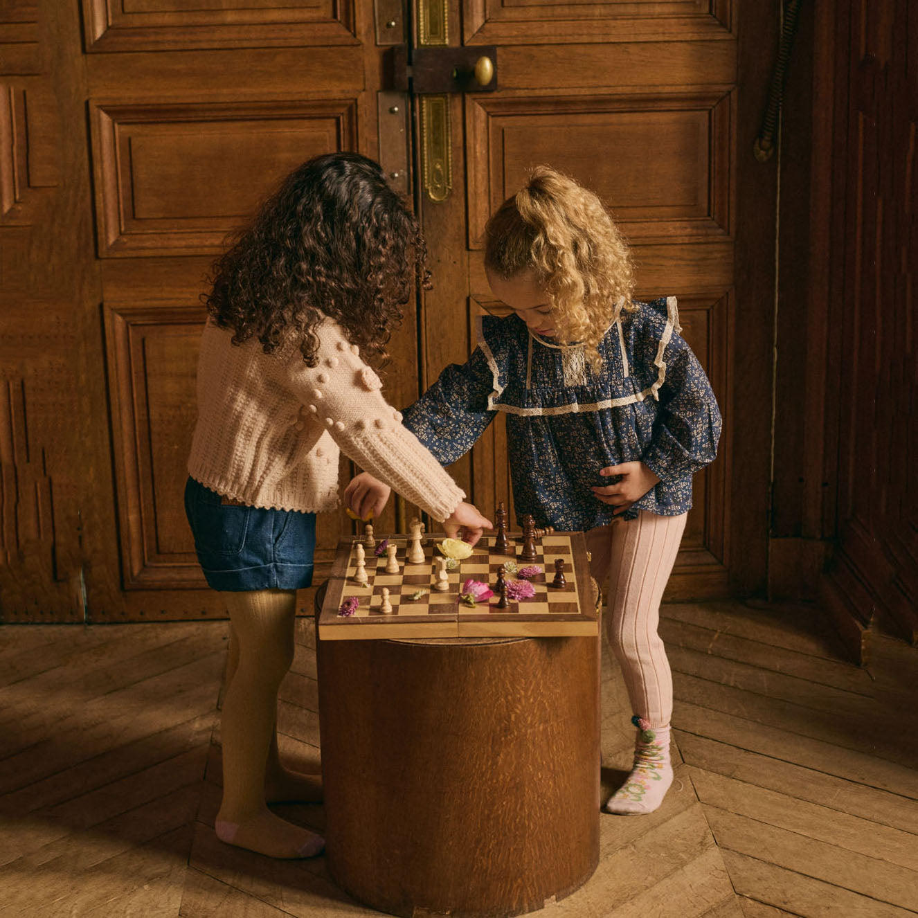 Louise Misha-Girls Blush Cardigan Sandy