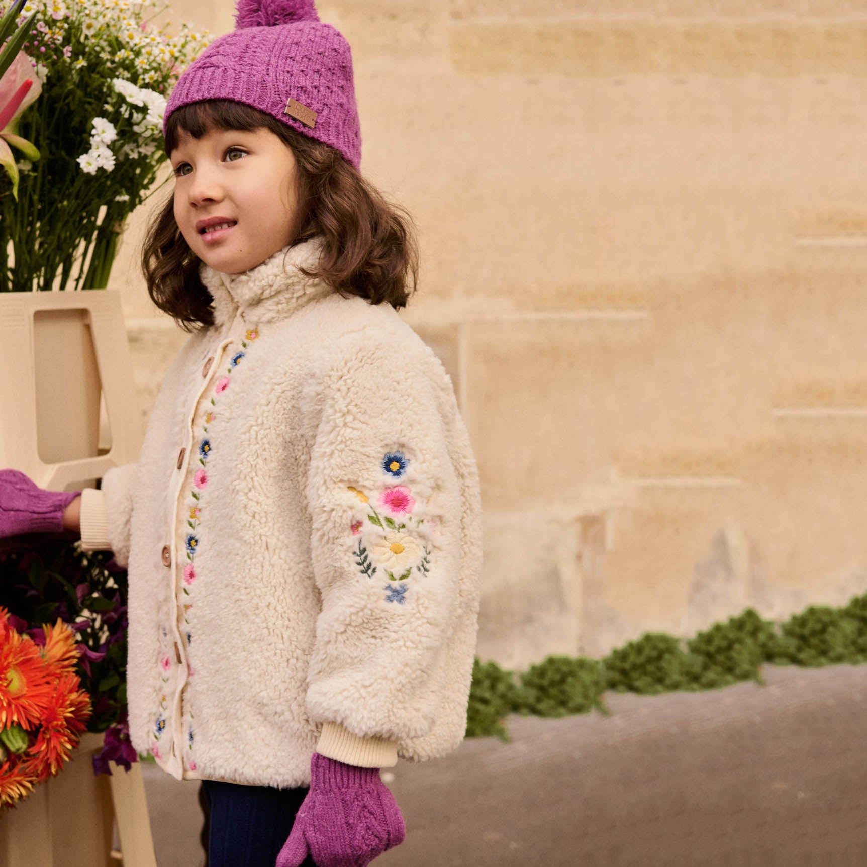 Louise Misha-Girls Cream Coat Rosinna