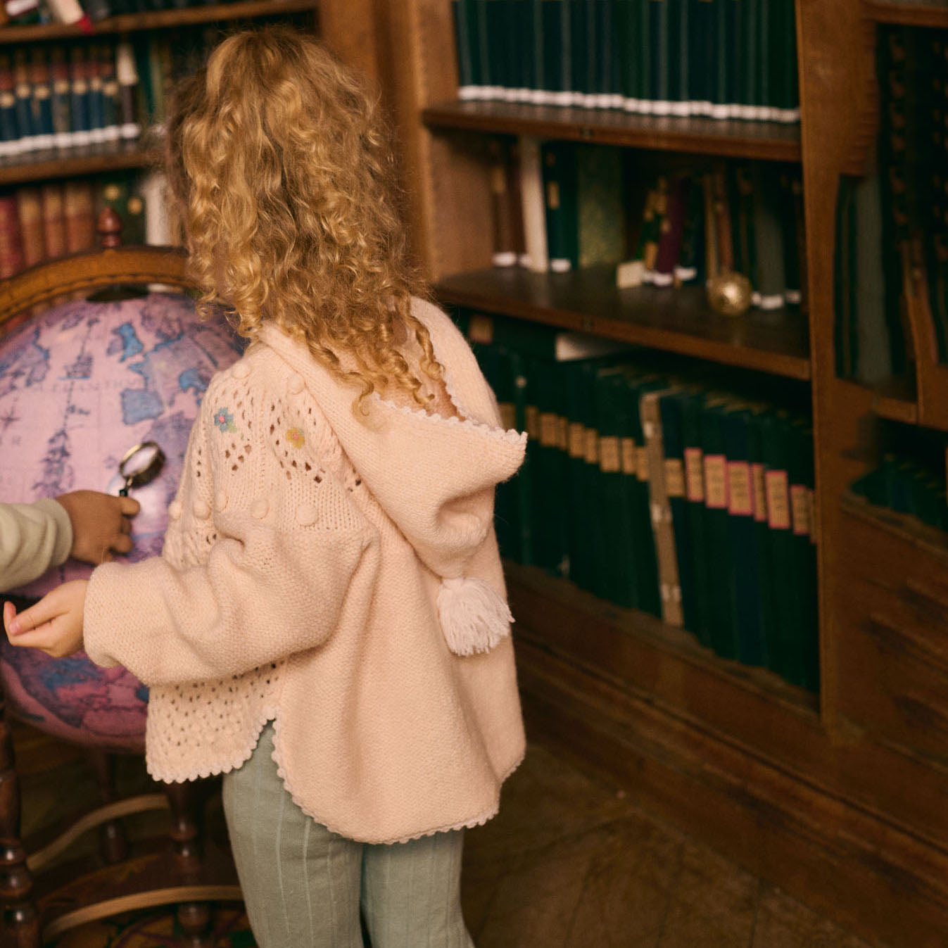 Louise Misha-Girls Blush Cape Iona