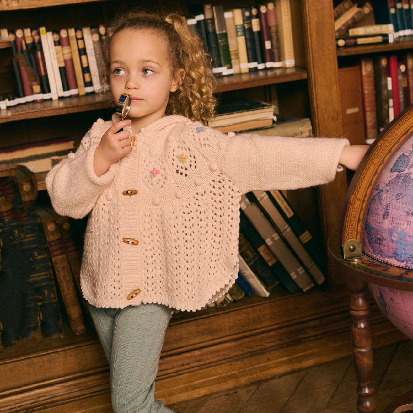 Louise Misha-Girls Blush Cape Iona