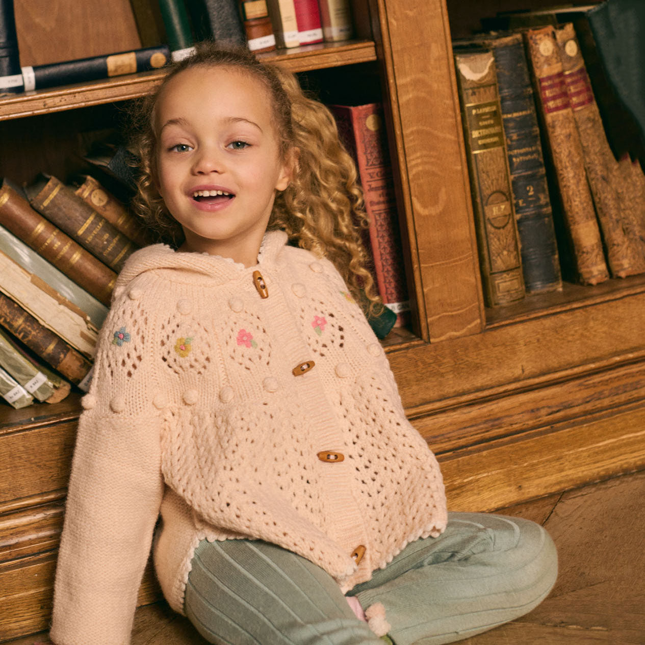 Louise Misha-Girls Blush Cape Iona