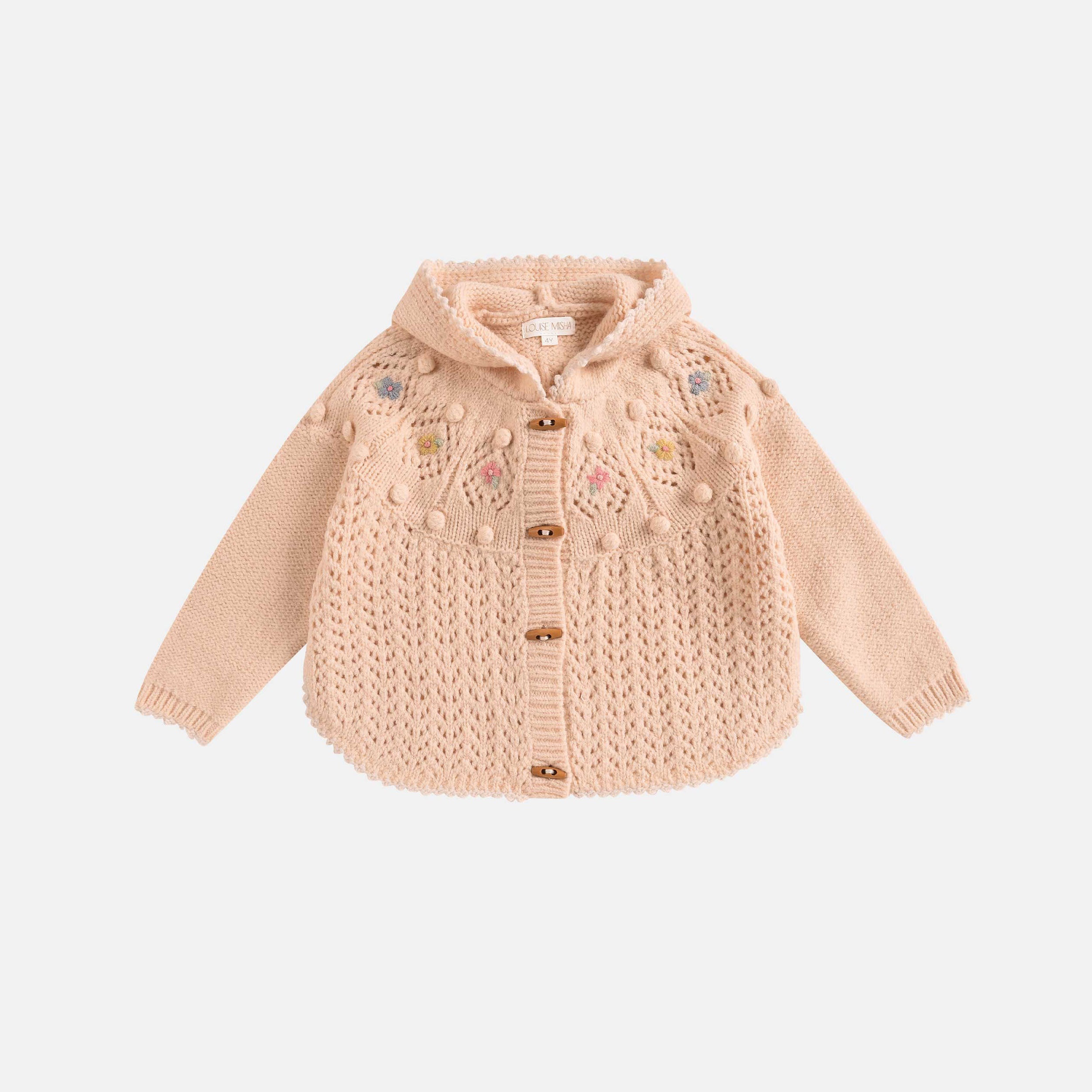 Louise Misha-Girls Blush Cape Iona