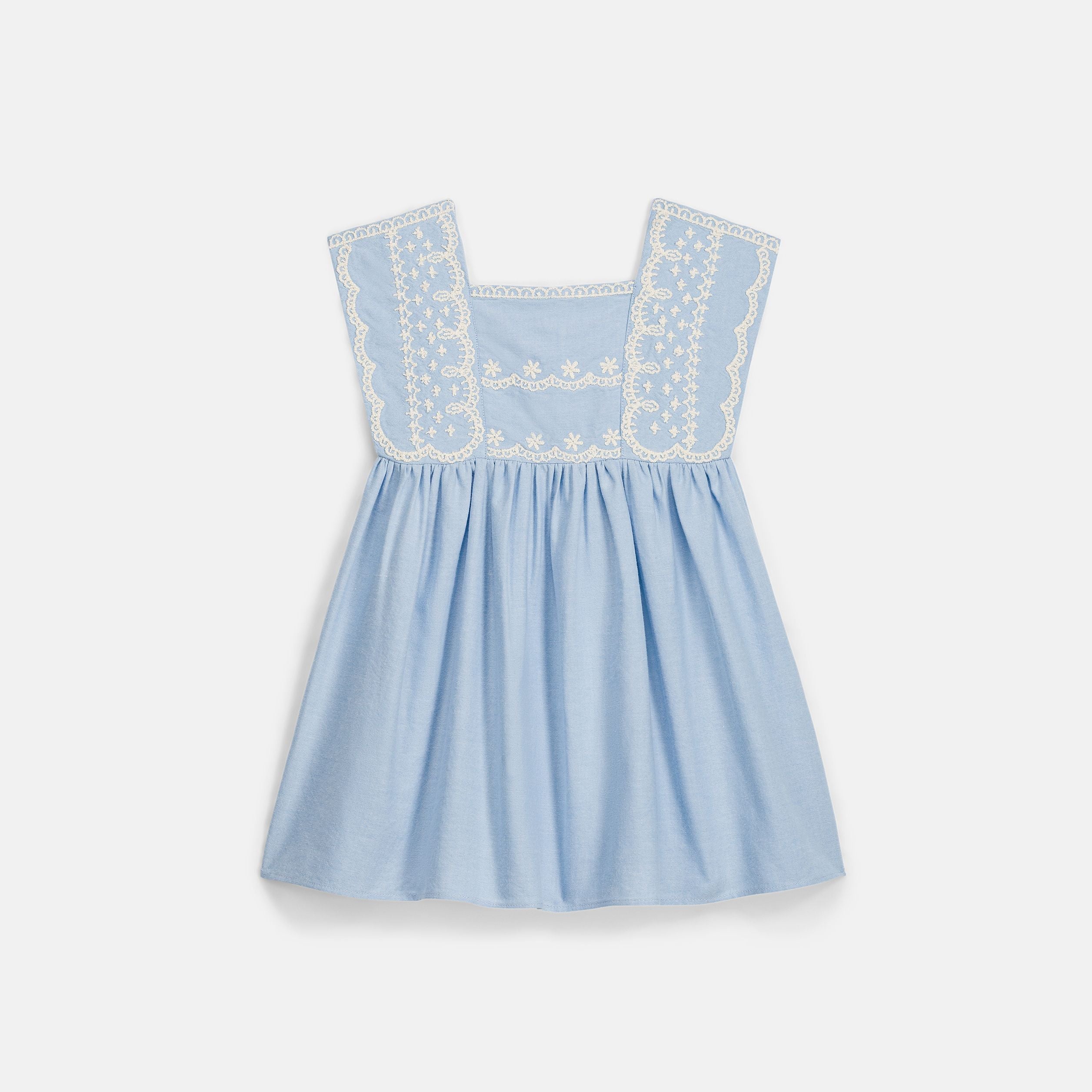 Louise Misha-Girls Dress Briska Oxford Blue