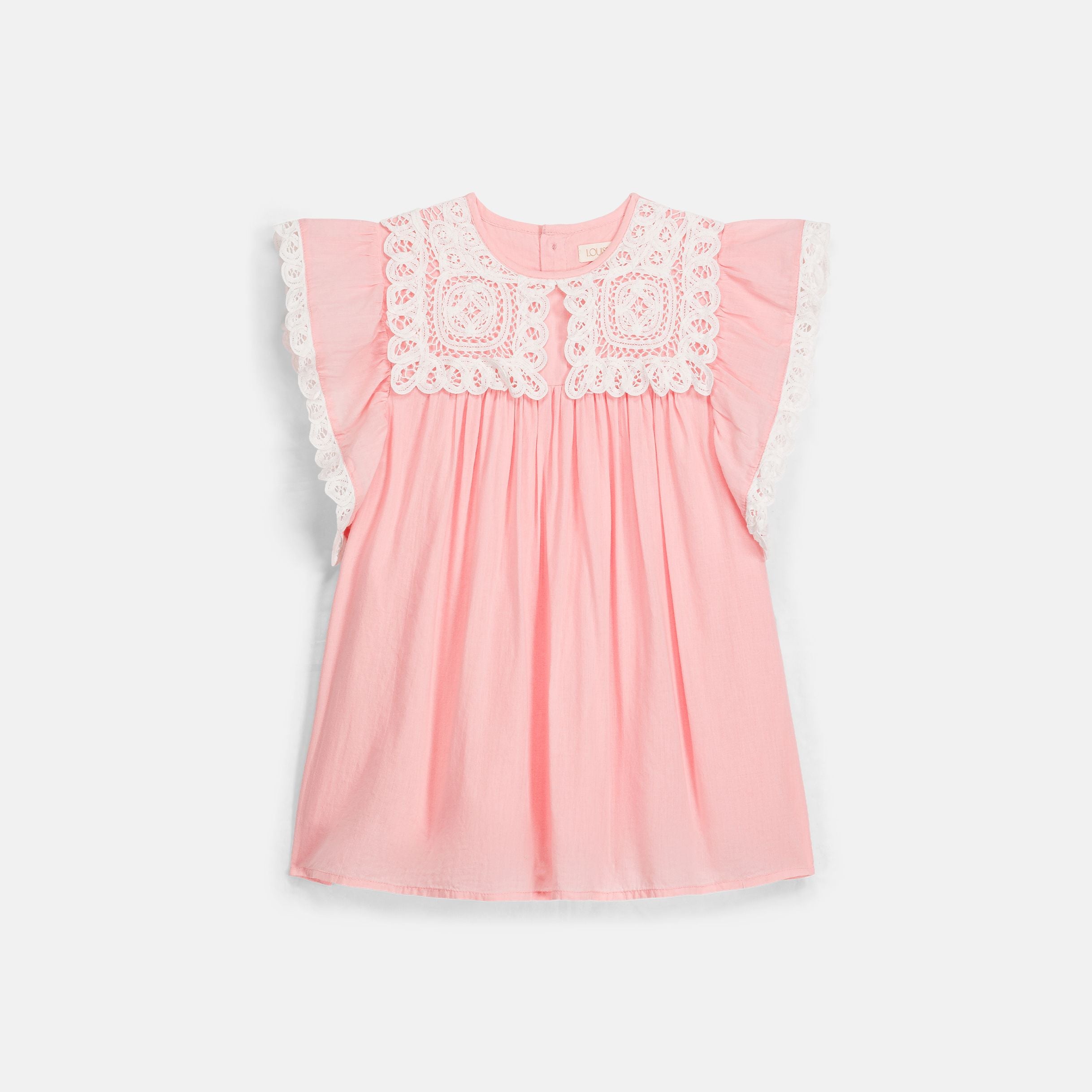 Louise Misha-Girls Dress Haida Coral