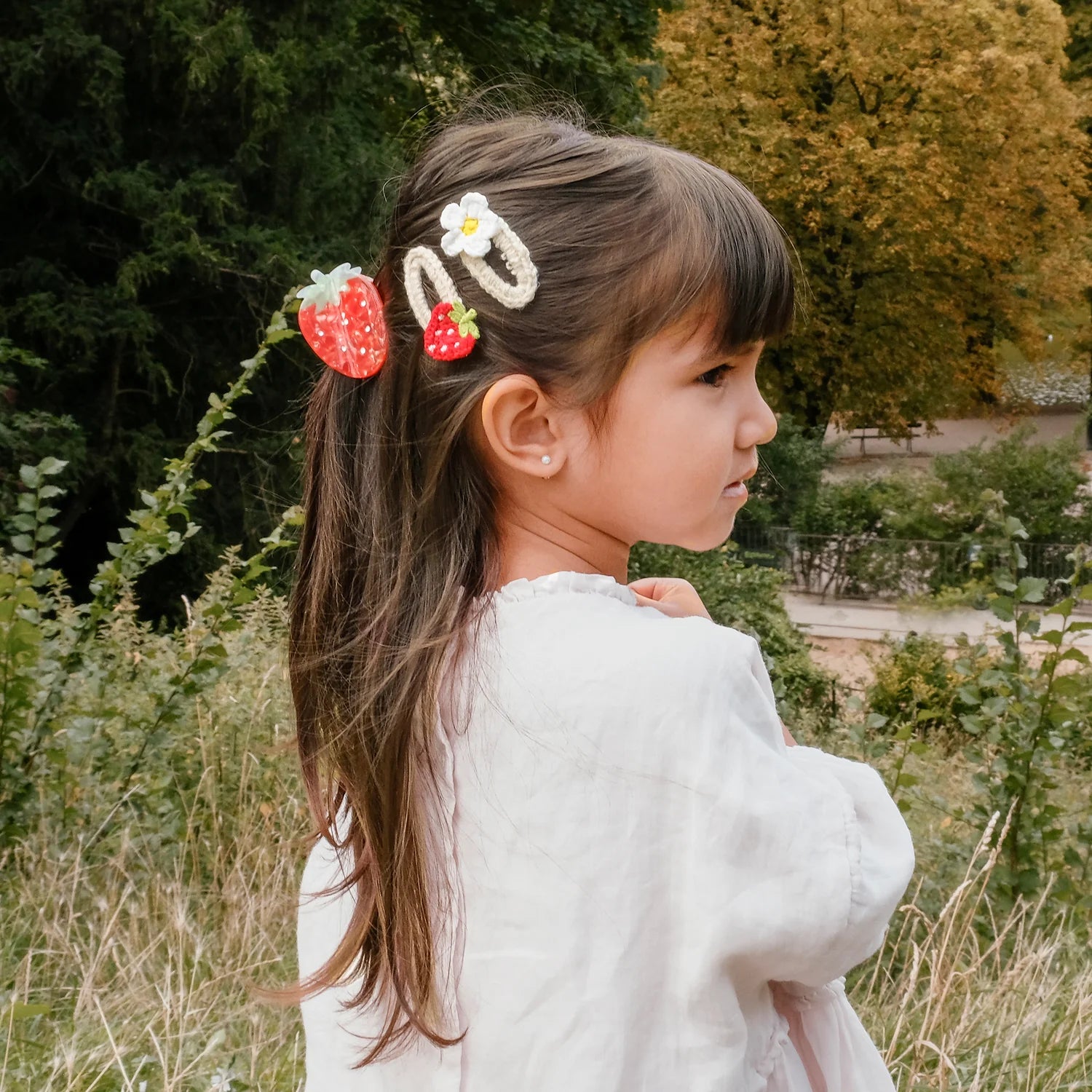Rockahula Kids-Crochet Daisy and Strawberry Clips