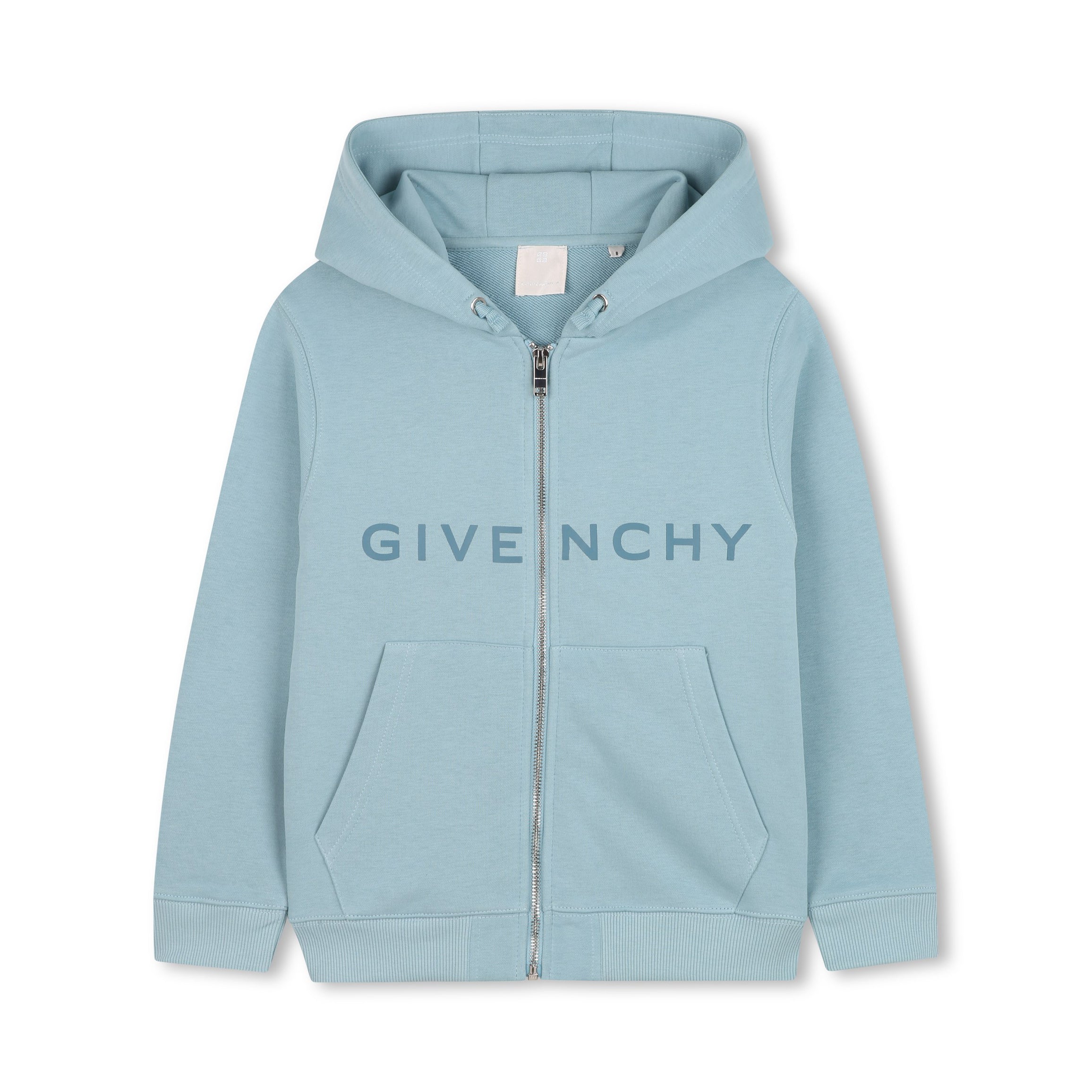 Givenchy-Hooded Cardigan Blue