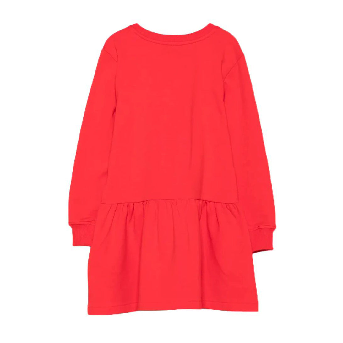 Moschino-Girls Poppy Red Teddy Bear Dress