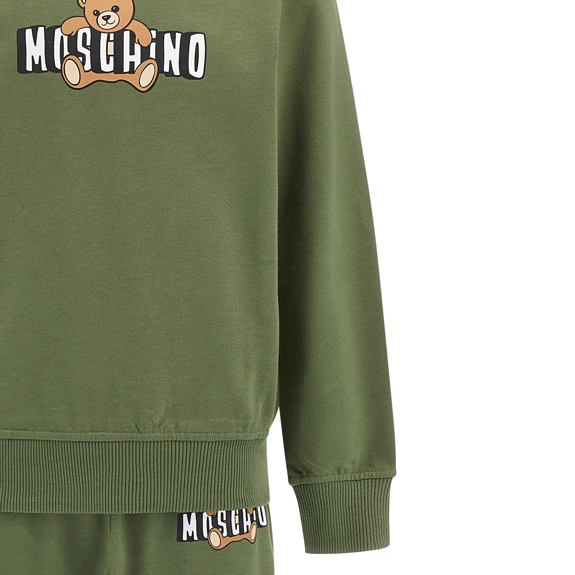 Moschino-Kids Tracksuit Mility Green
