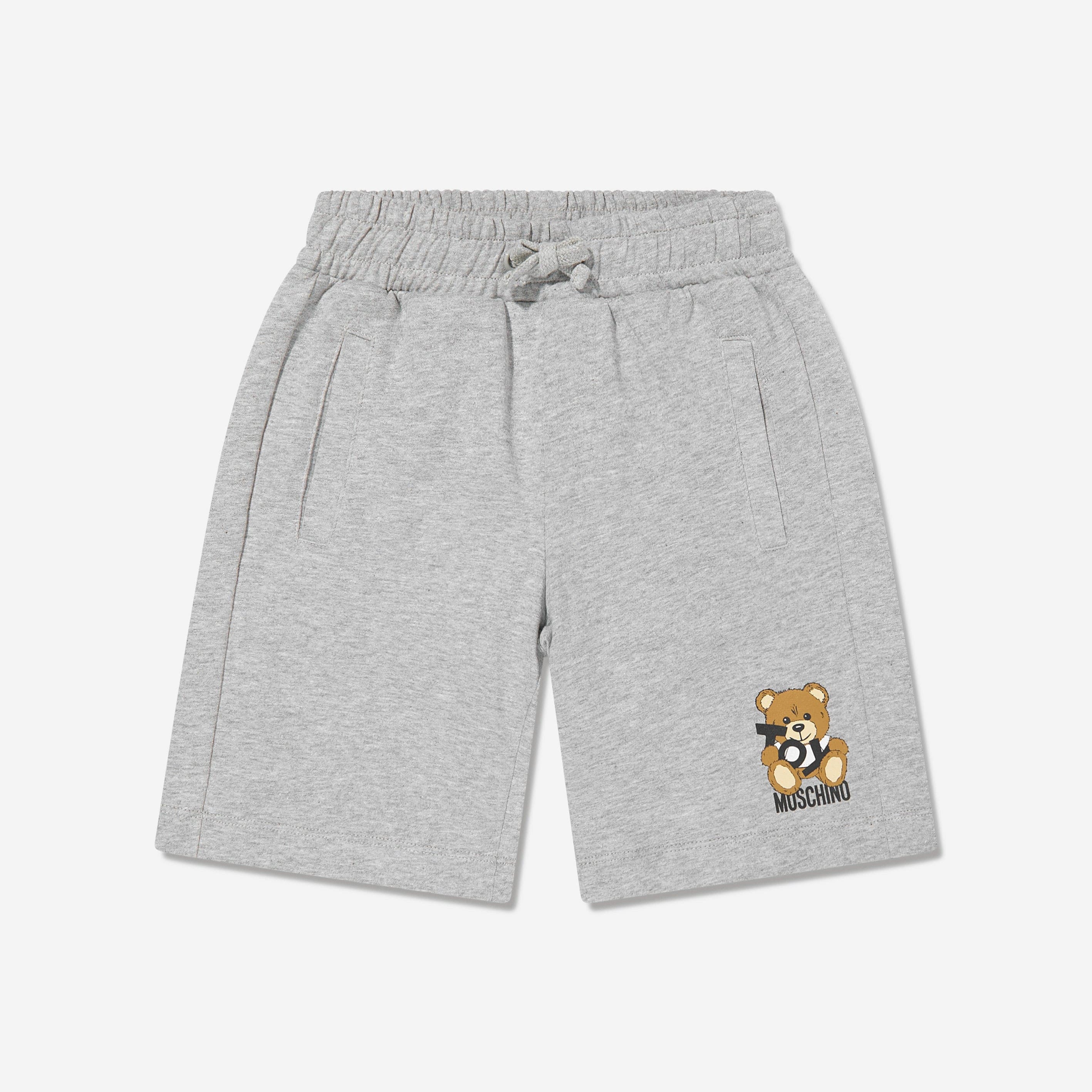 Moschino-BOY SHORTS W TOY BEAR LOGO