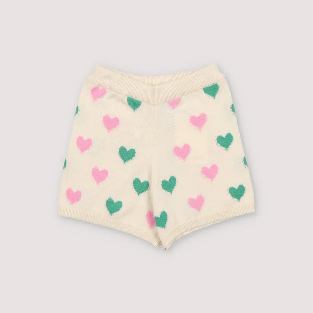 The New Society-Oia Short Love Motif Multicolor