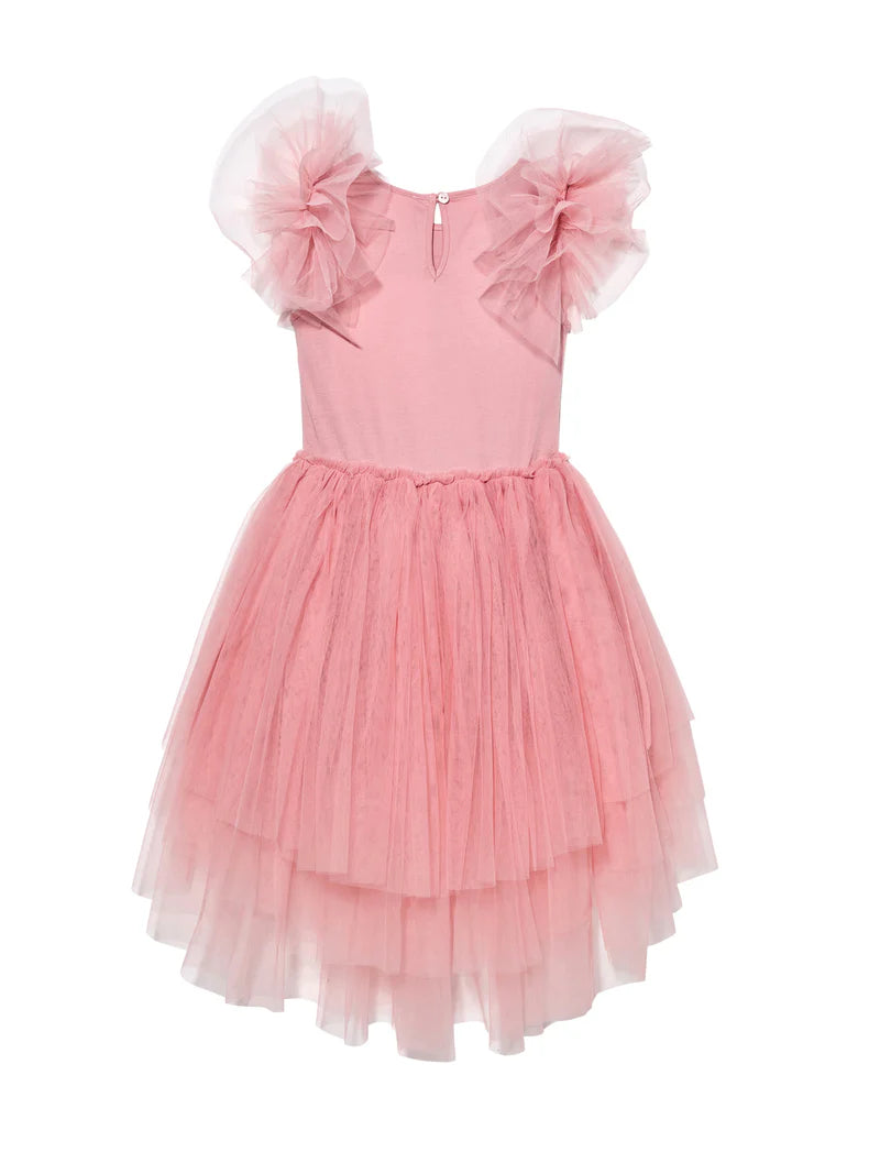 PEACE BLOSSOM TUTU DRESS-PEACH BLUSH