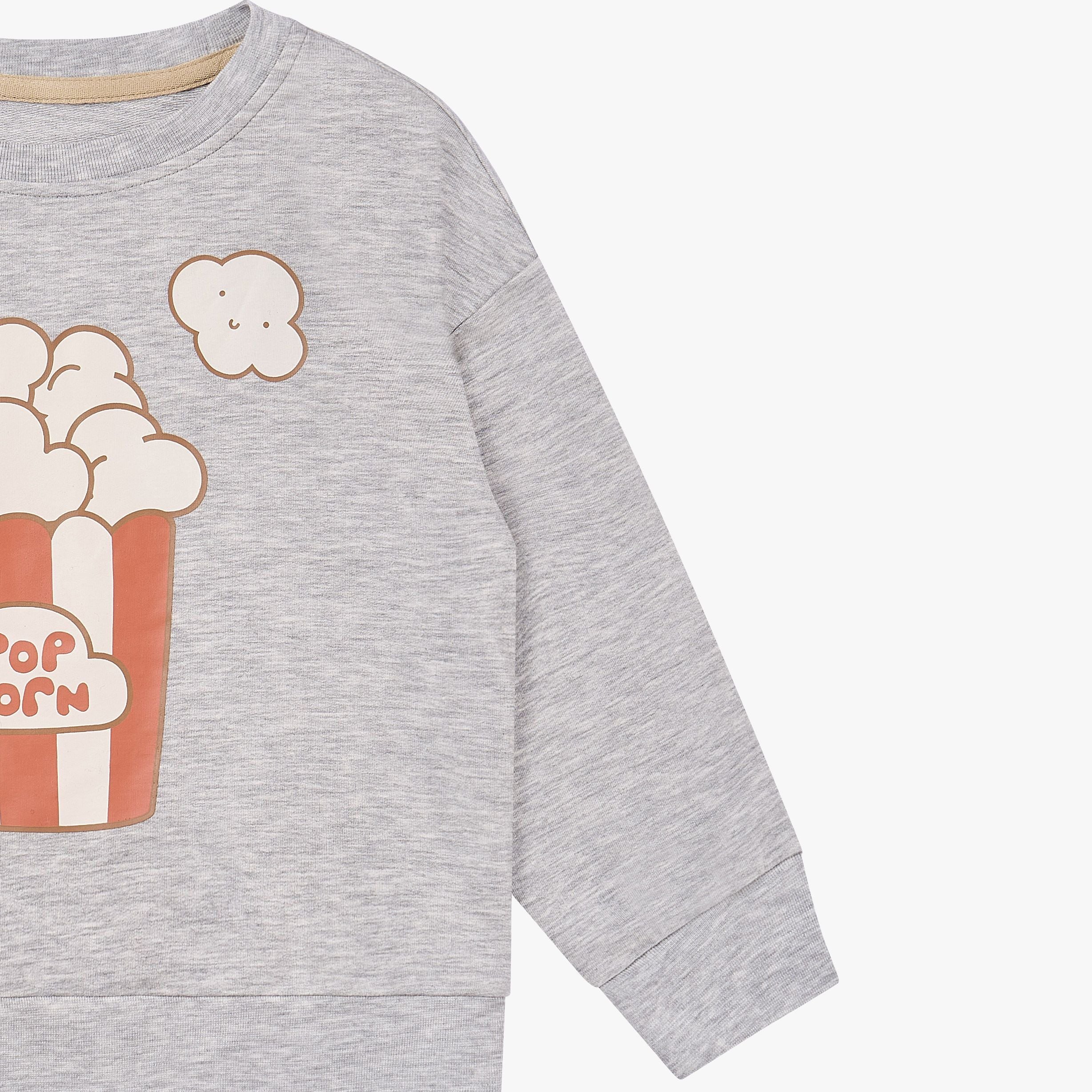Petite Revery-Kids Long Sleeve Sweatshirt Fog Grey