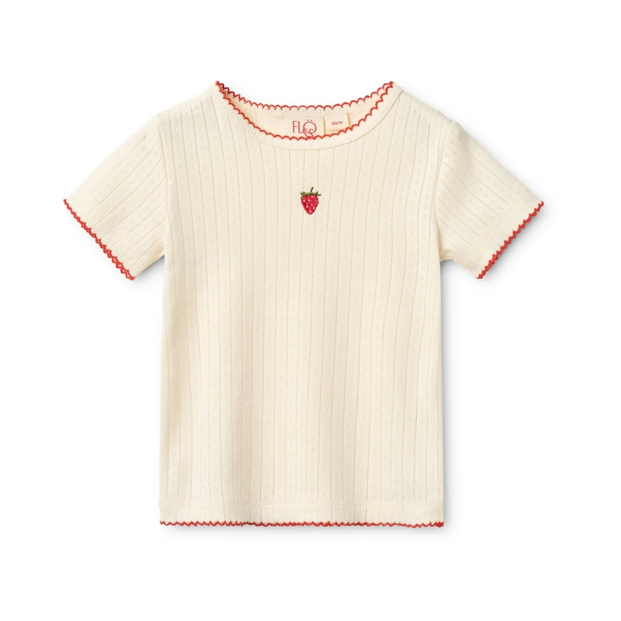 FloĢss-Flora SS Pointelle Blouse Gentle Cream