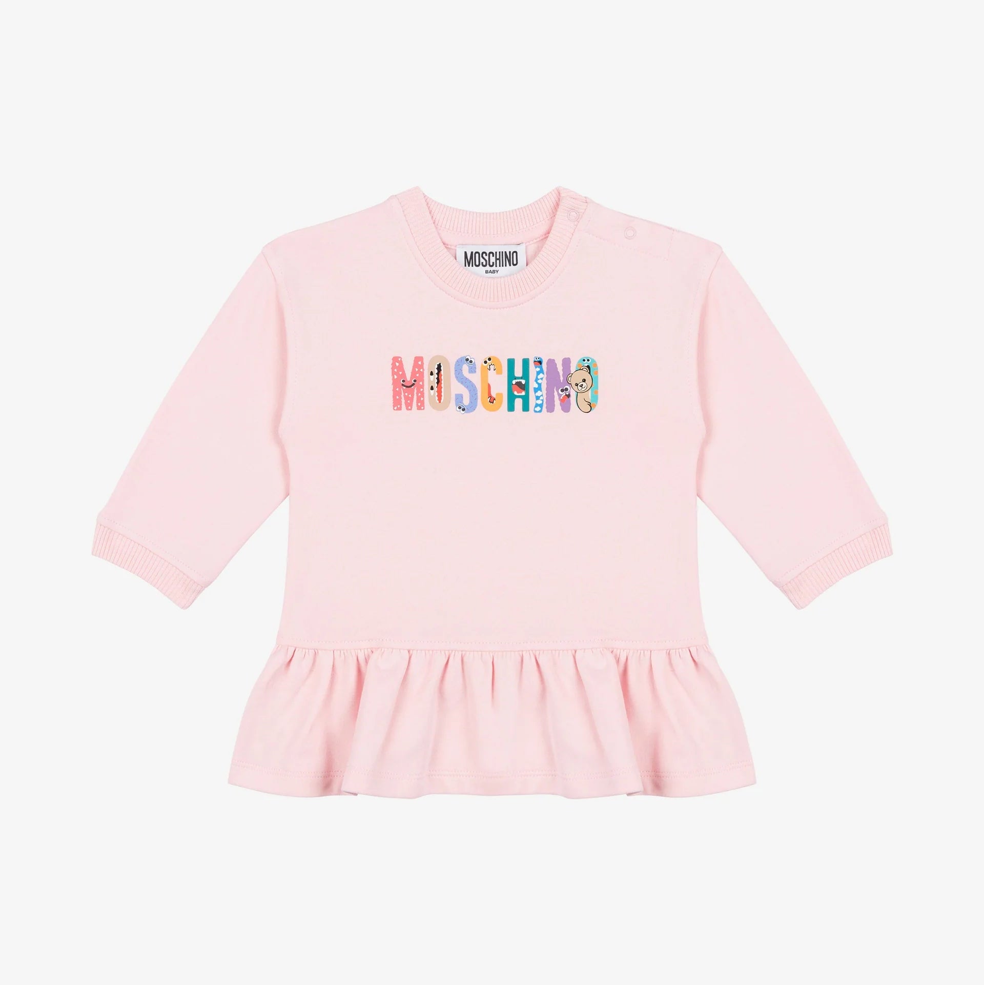 Moschino-Baby Girls Sugar Rose Logo Dress