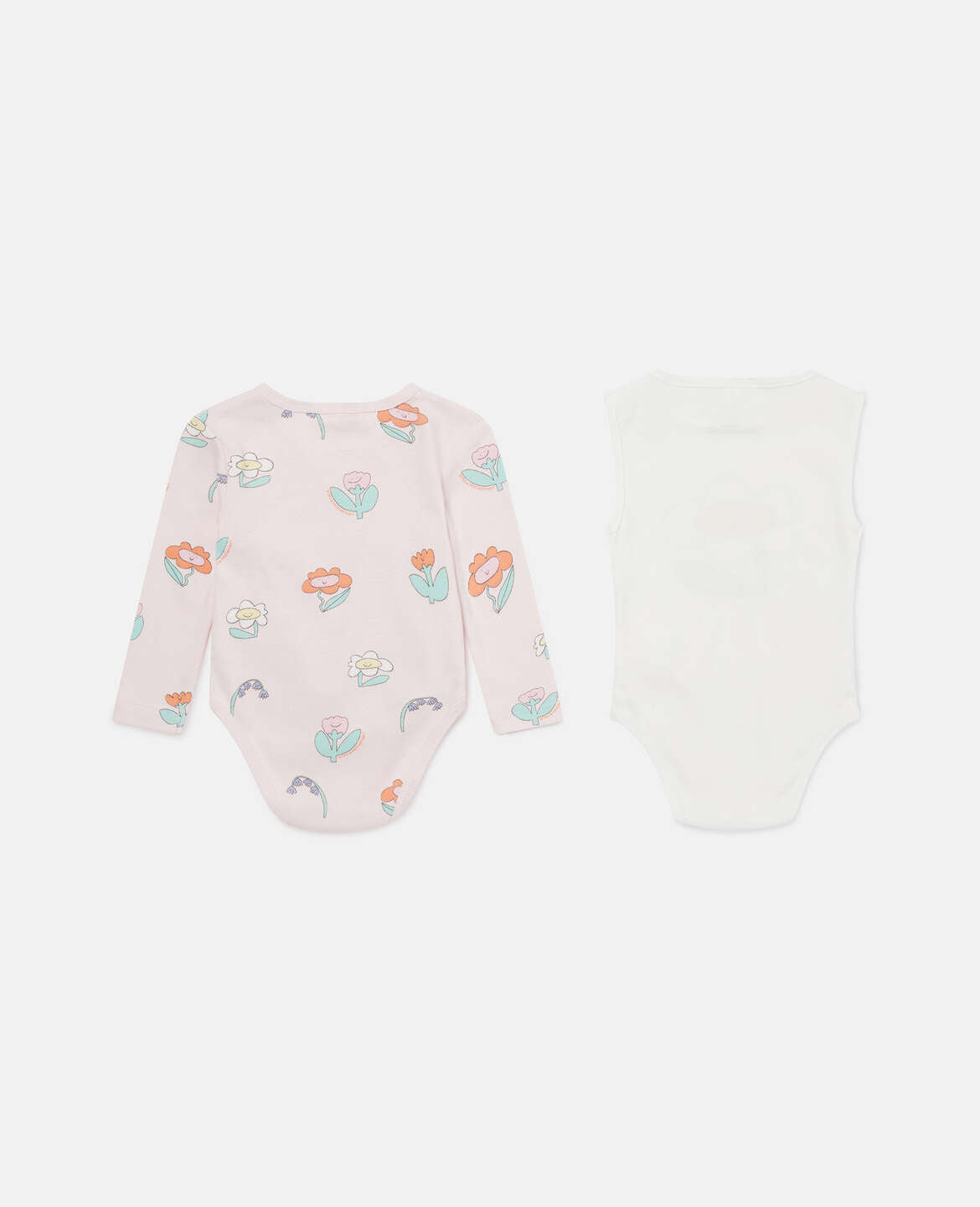 Stella Mccartney Kids-BABY GIRL FLOWERS 2 BODYSUITS SET(2 Pack)