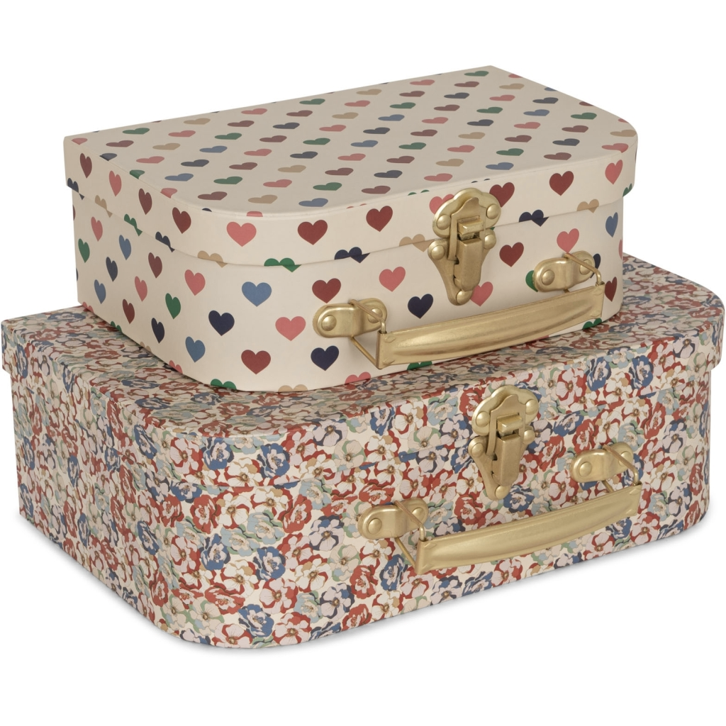 2 PACK SUITCASE COEUR COLOR