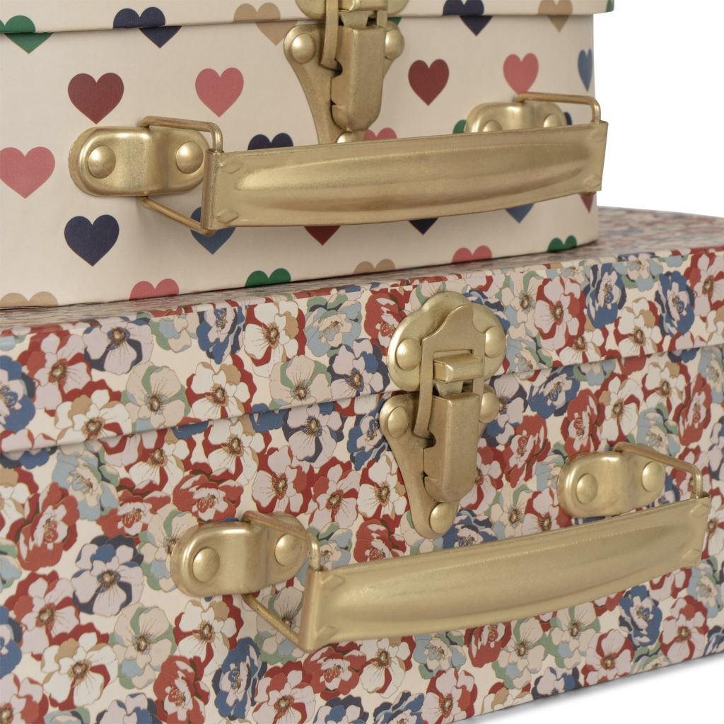 2 PACK SUITCASE COEUR COLOR
