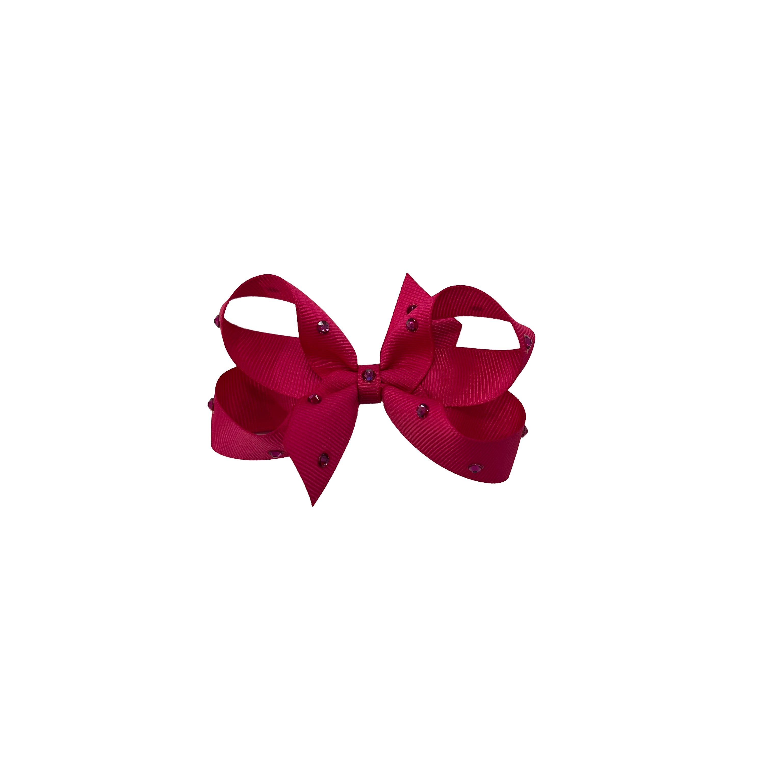 Olilia-Medium Classic Bow-Fuchsia