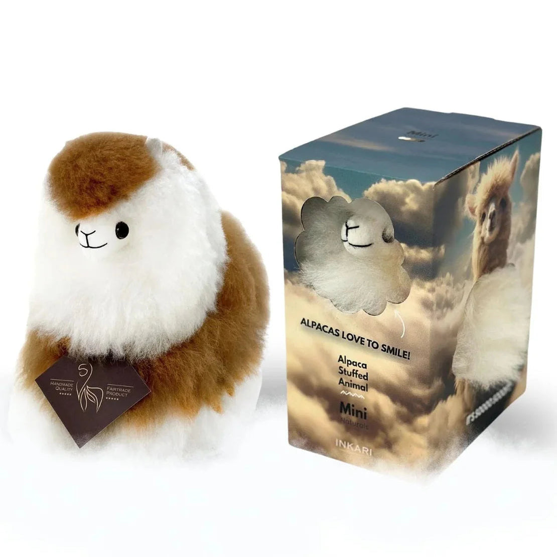 Inkari-Naturals-Alpaca Toy Mini Macchiato
