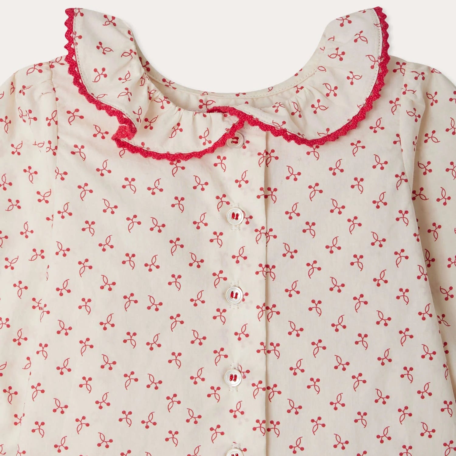Bonpoint-Jojoba cherry print poplin blouse