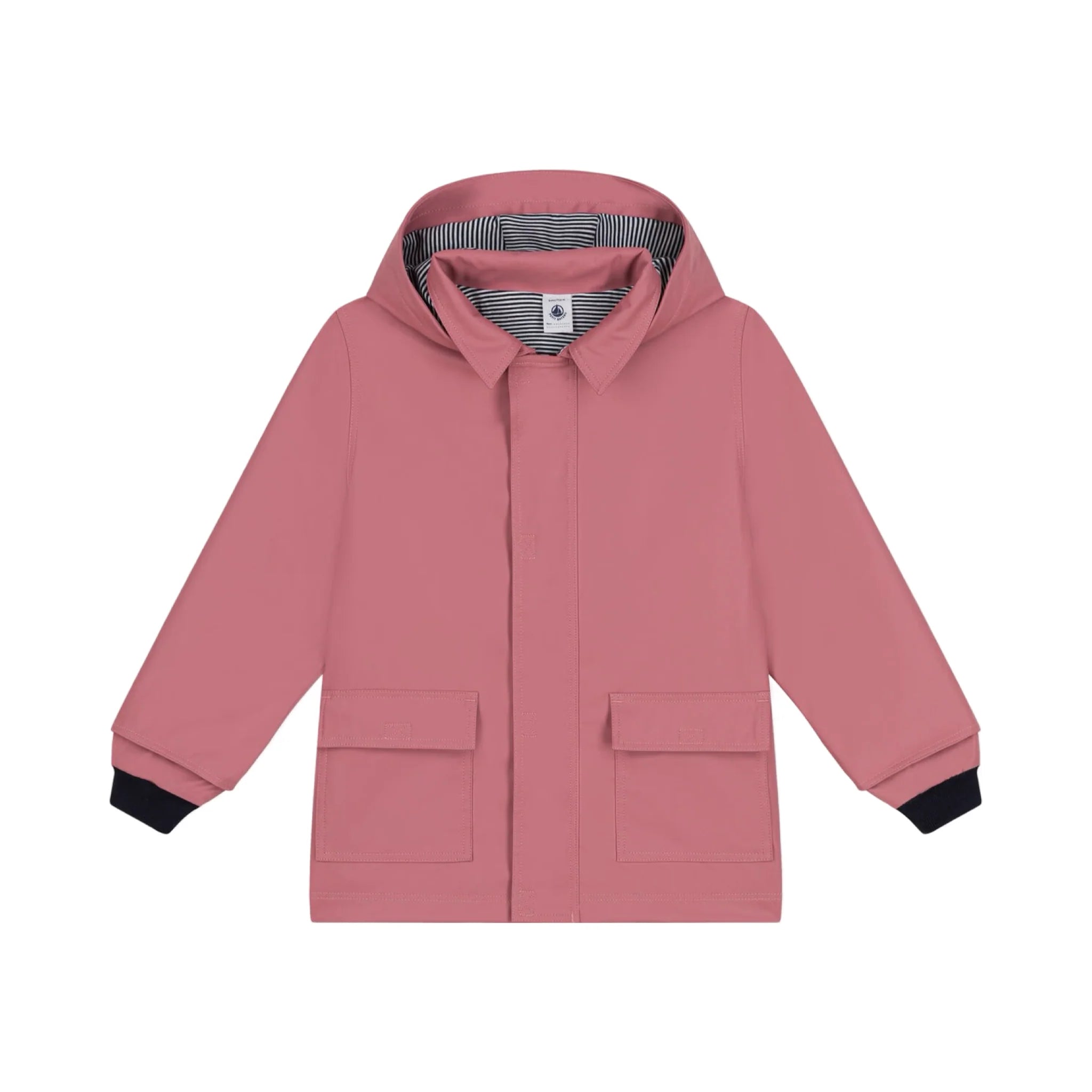 PETIT BATEAU-BABY HOODED RAINCOAT