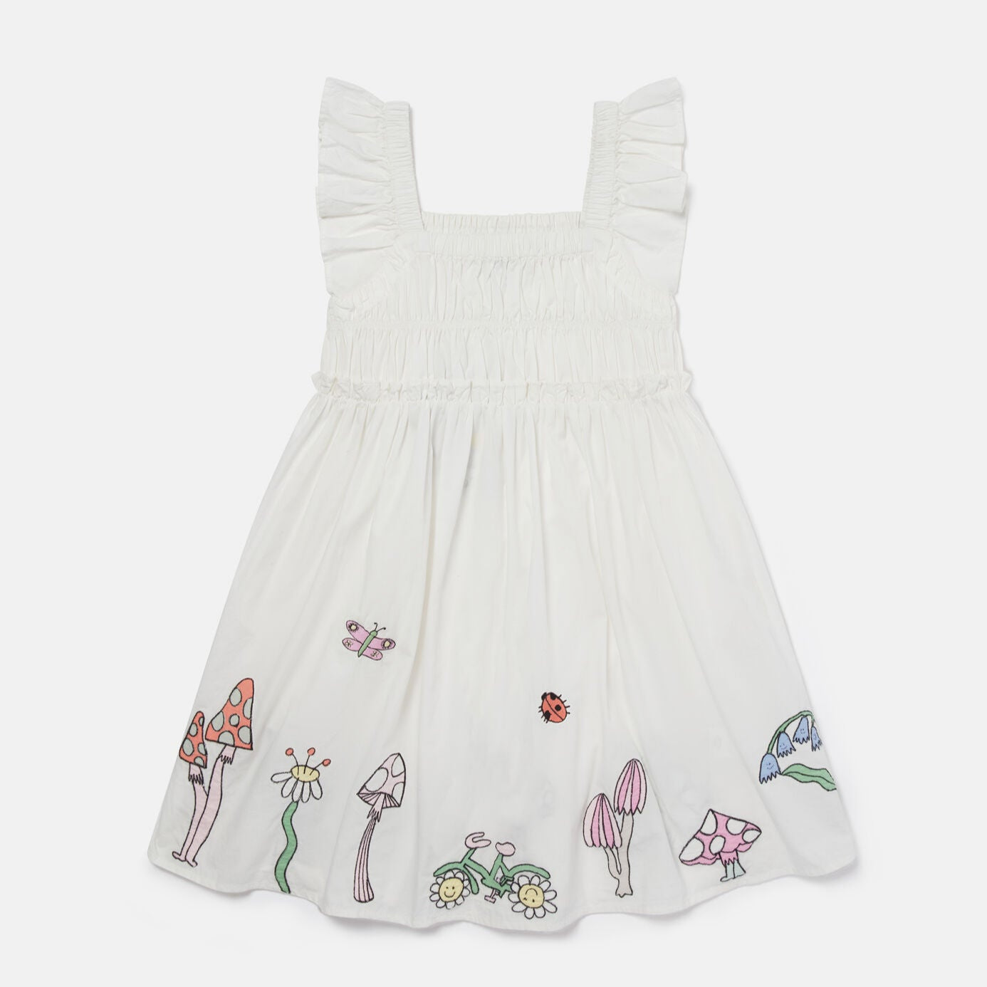 Stella Mccartney Kids-GIRL SLEEVELESS DRESS WITH FAIRYLAND EMBRO