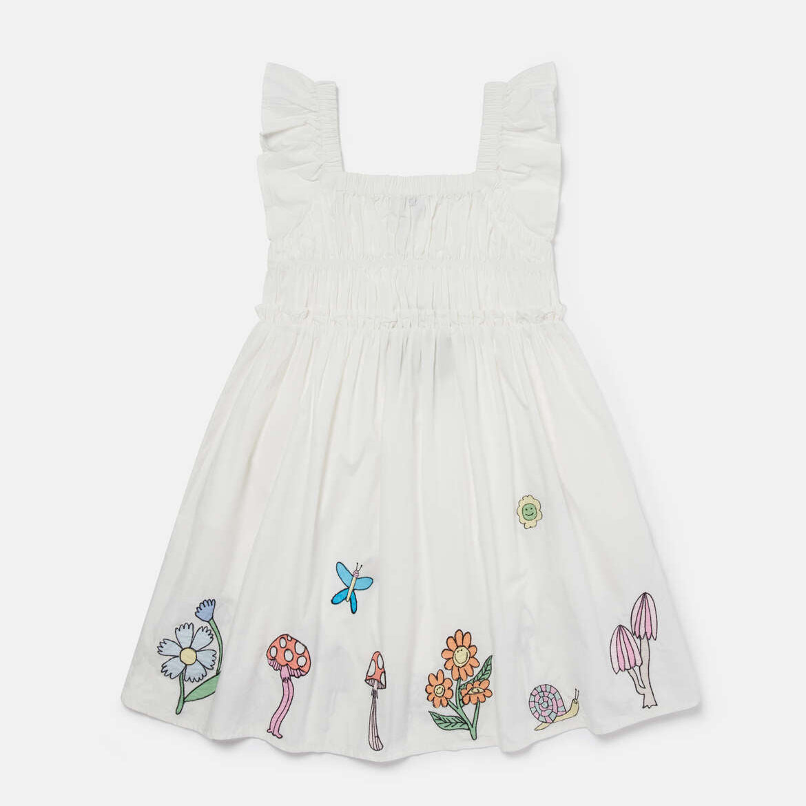 Stella Mccartney Kids-GIRL SLEEVELESS DRESS WITH FAIRYLAND EMBRO