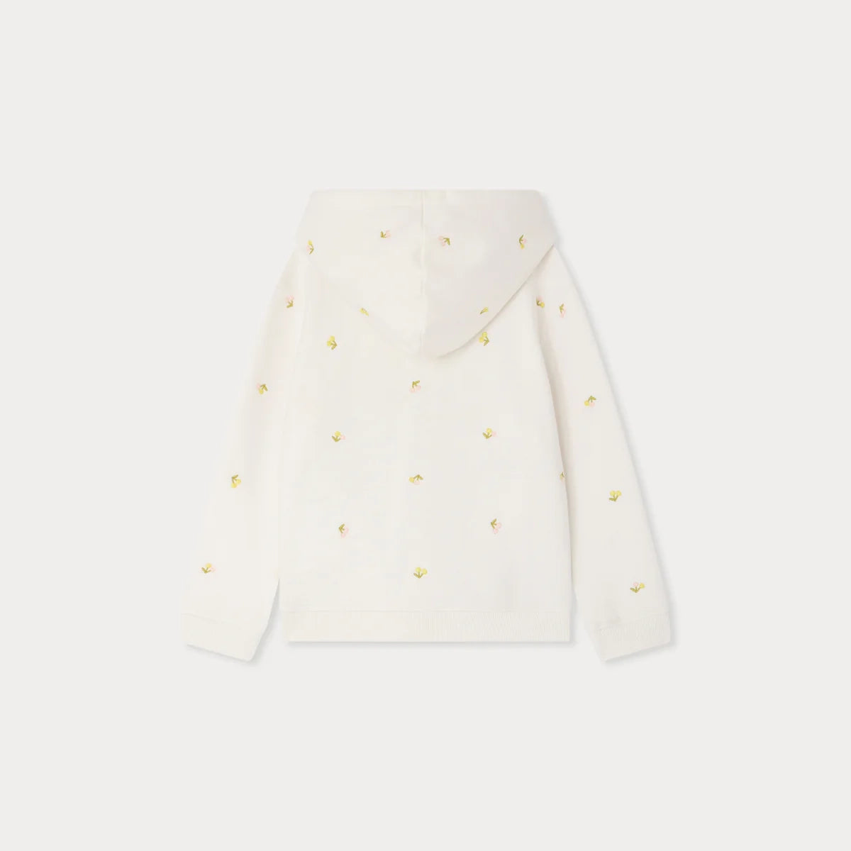 Bonpoint-Talent hoodie embroidered with cherries in organic cotton