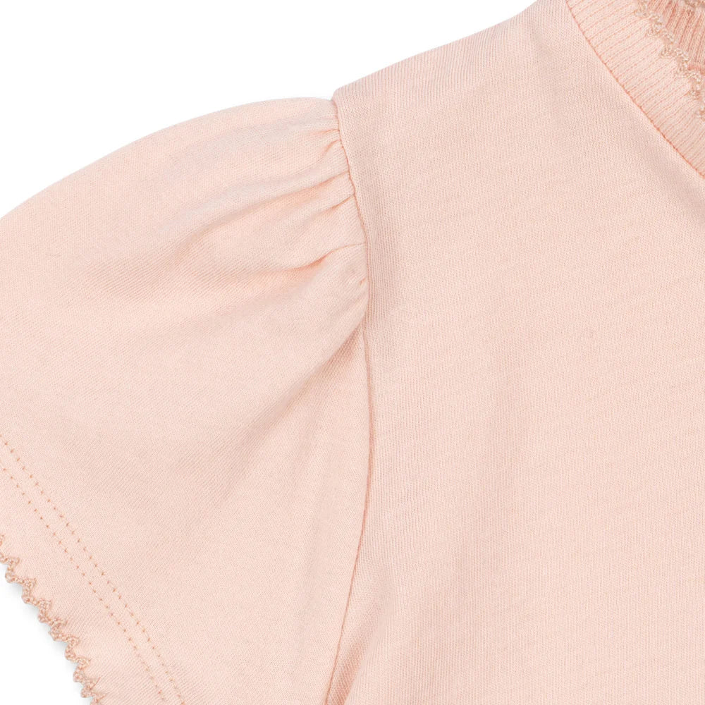 Konges Sløjd-Girl Famo Puff Tee Gots Pale Blush