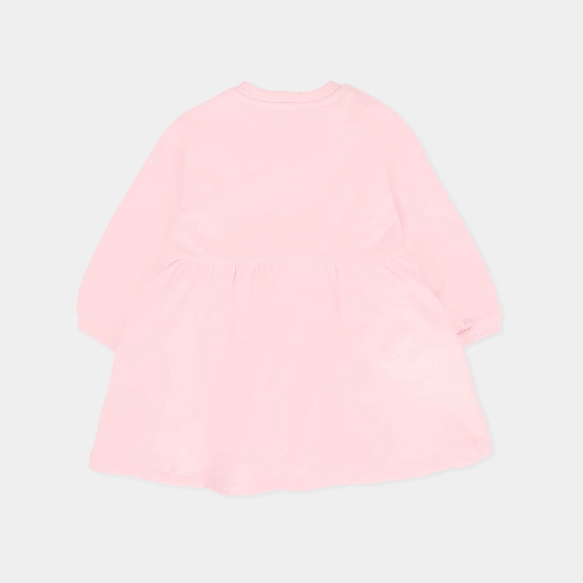 Moschino-Baby Girls Sugar Rose Teddy Bear Logo Dress