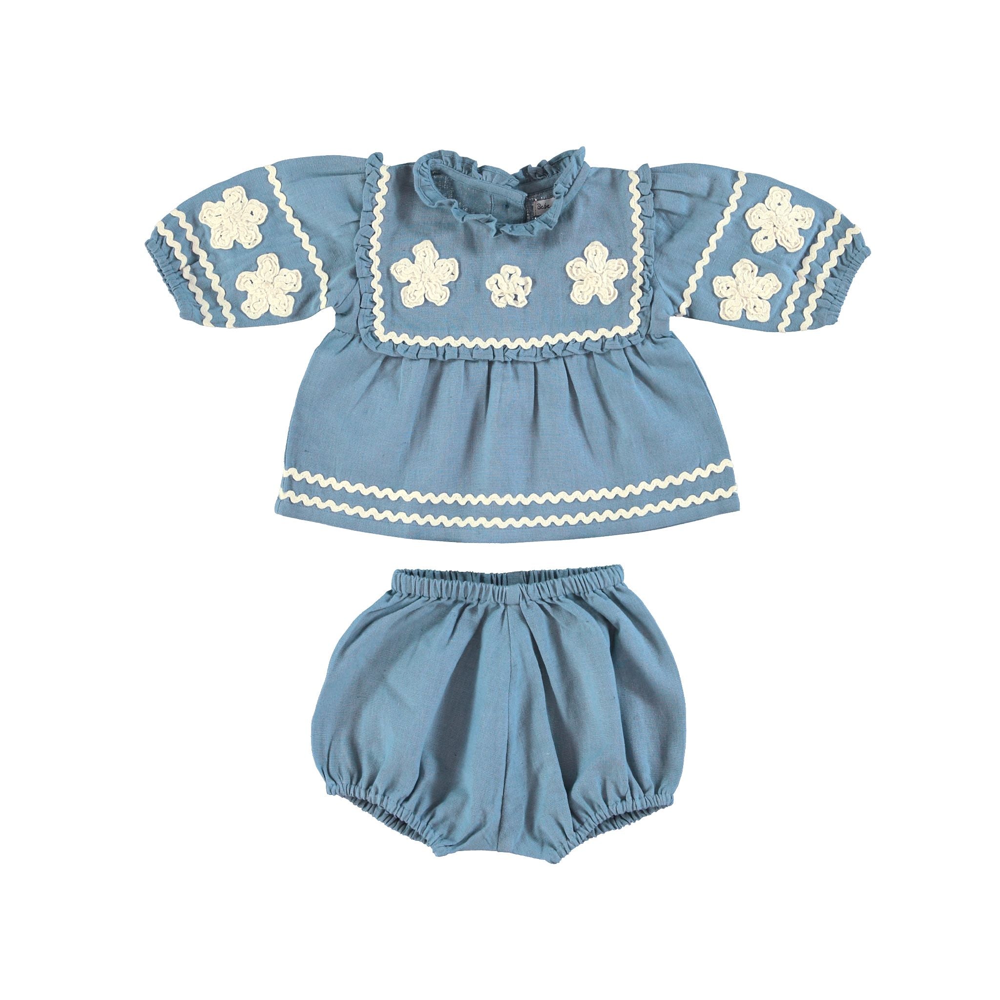 Bebe Organic-Baby Girls Inga Set Zigzag Dream